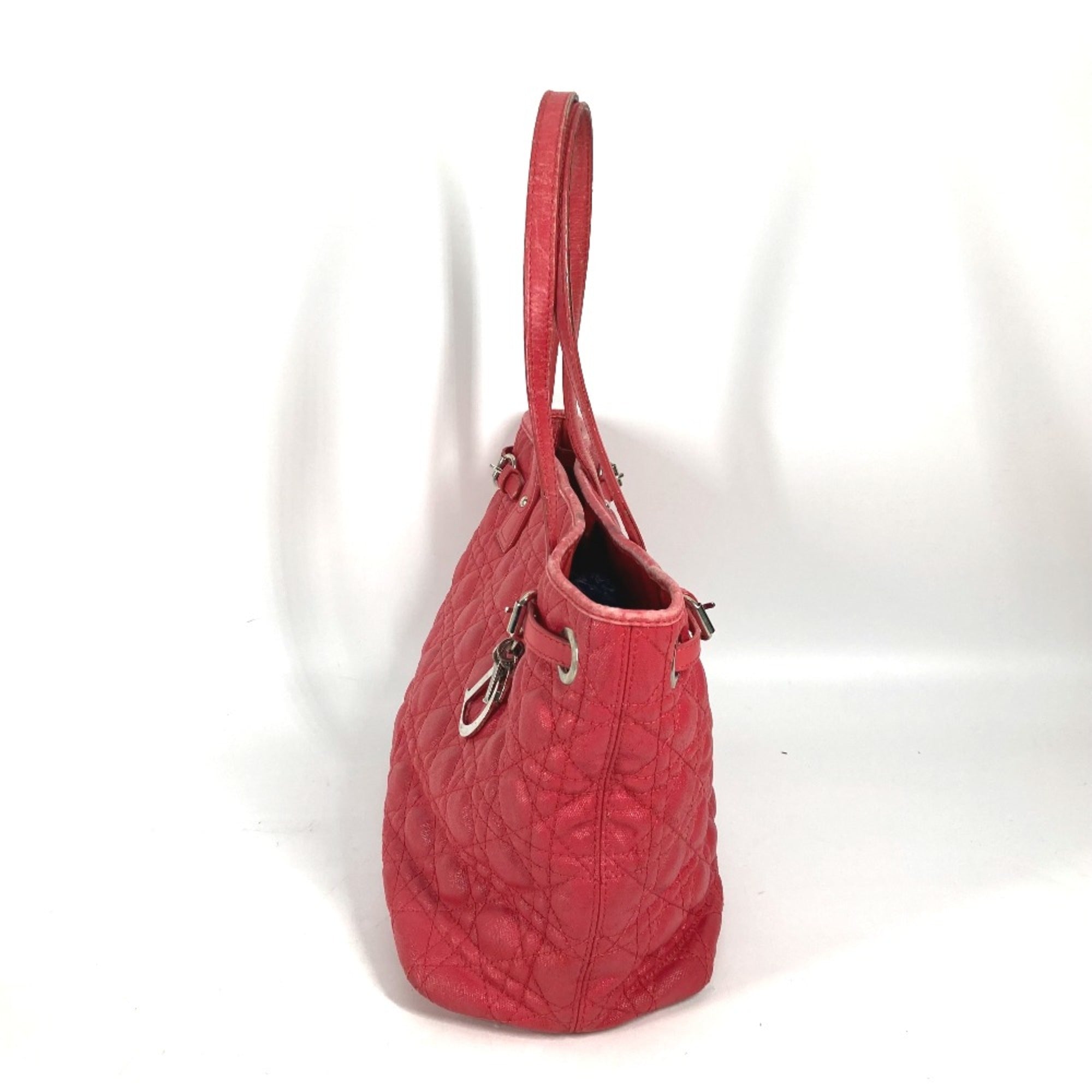 Christian Dior Red Cloth Shoulder Bag ()