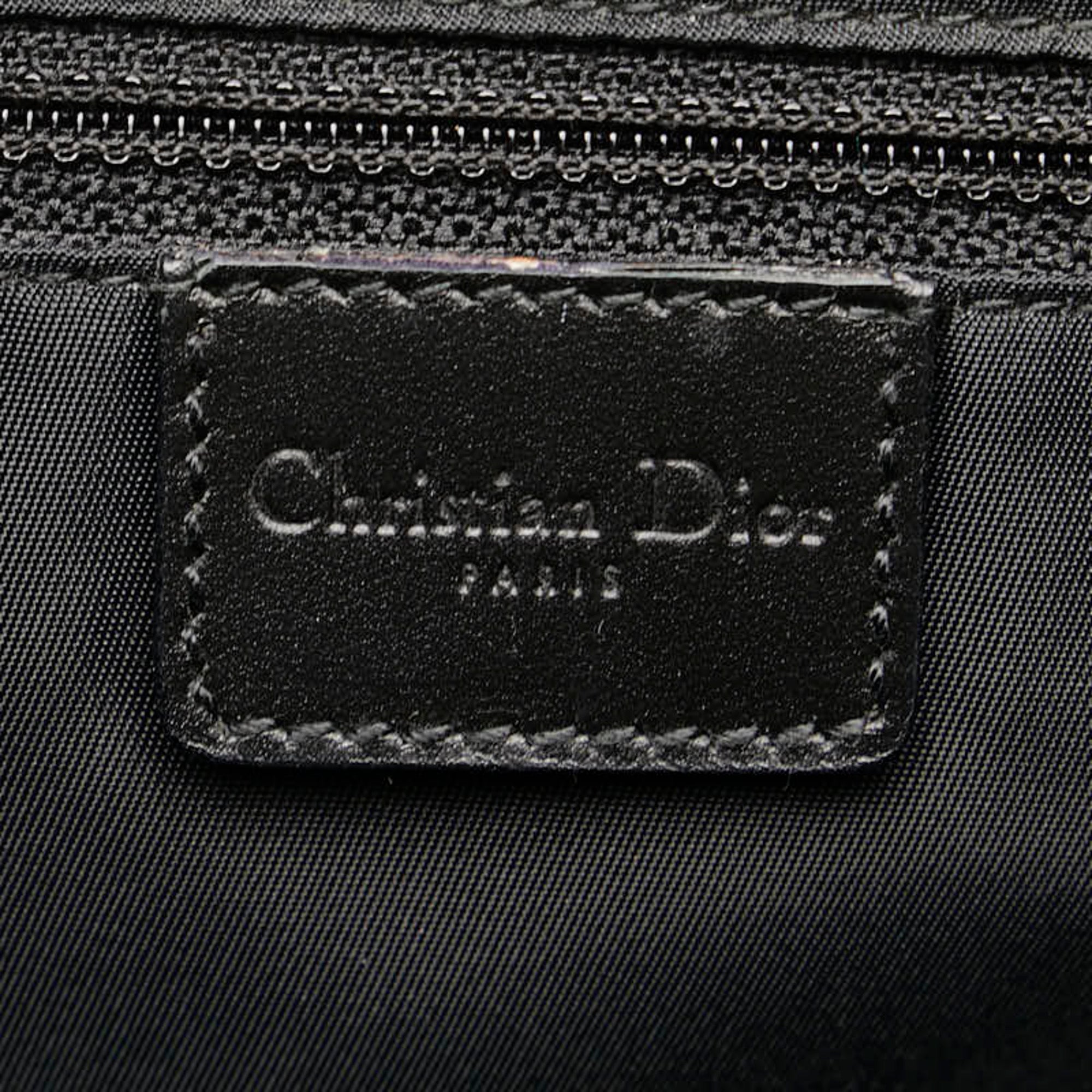 Christian Dior Black Canvas Shoulder Bag ()