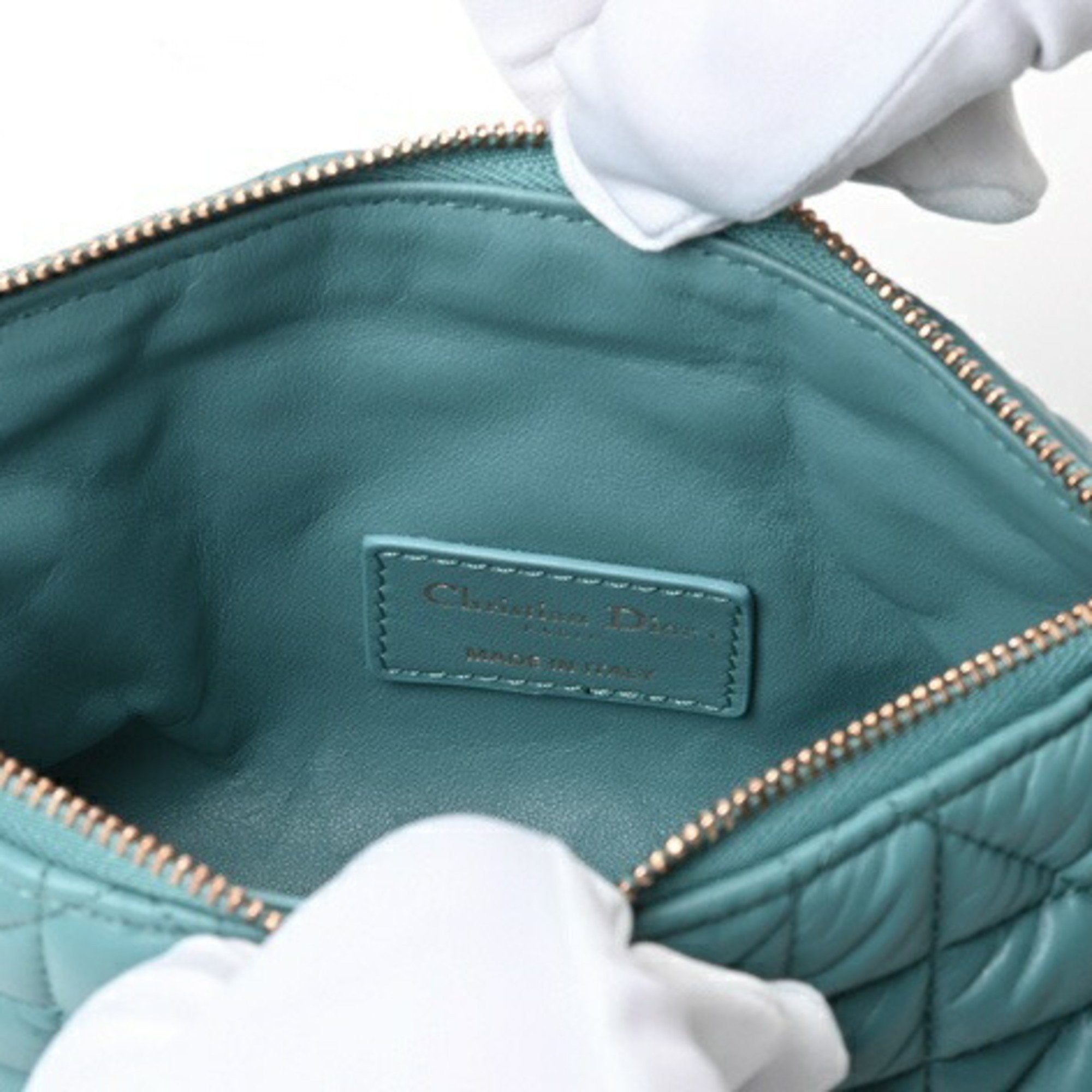 Christian Dior Blue Leather Handbag ()