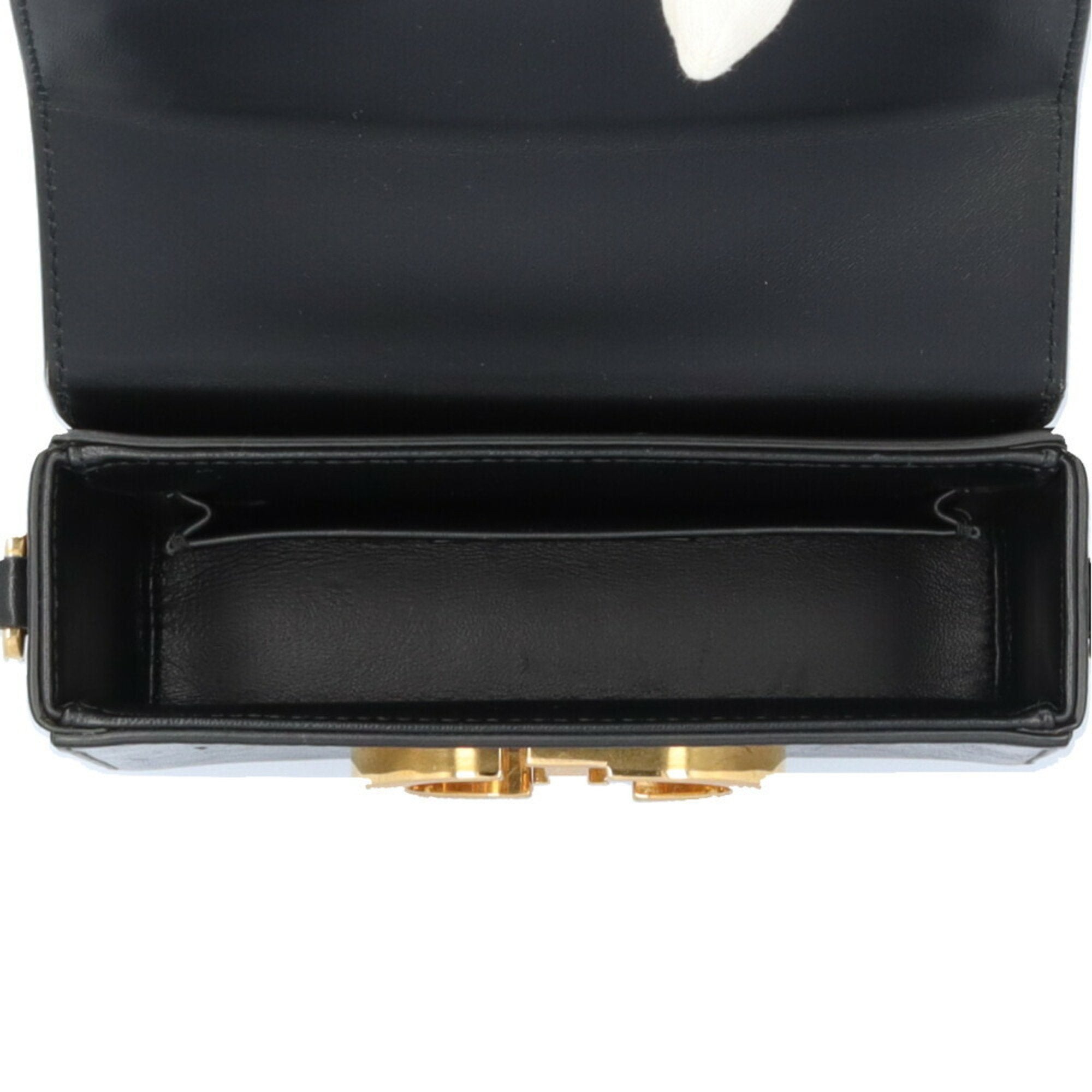 Christian Dior Black Leather Shoulder Bag ()