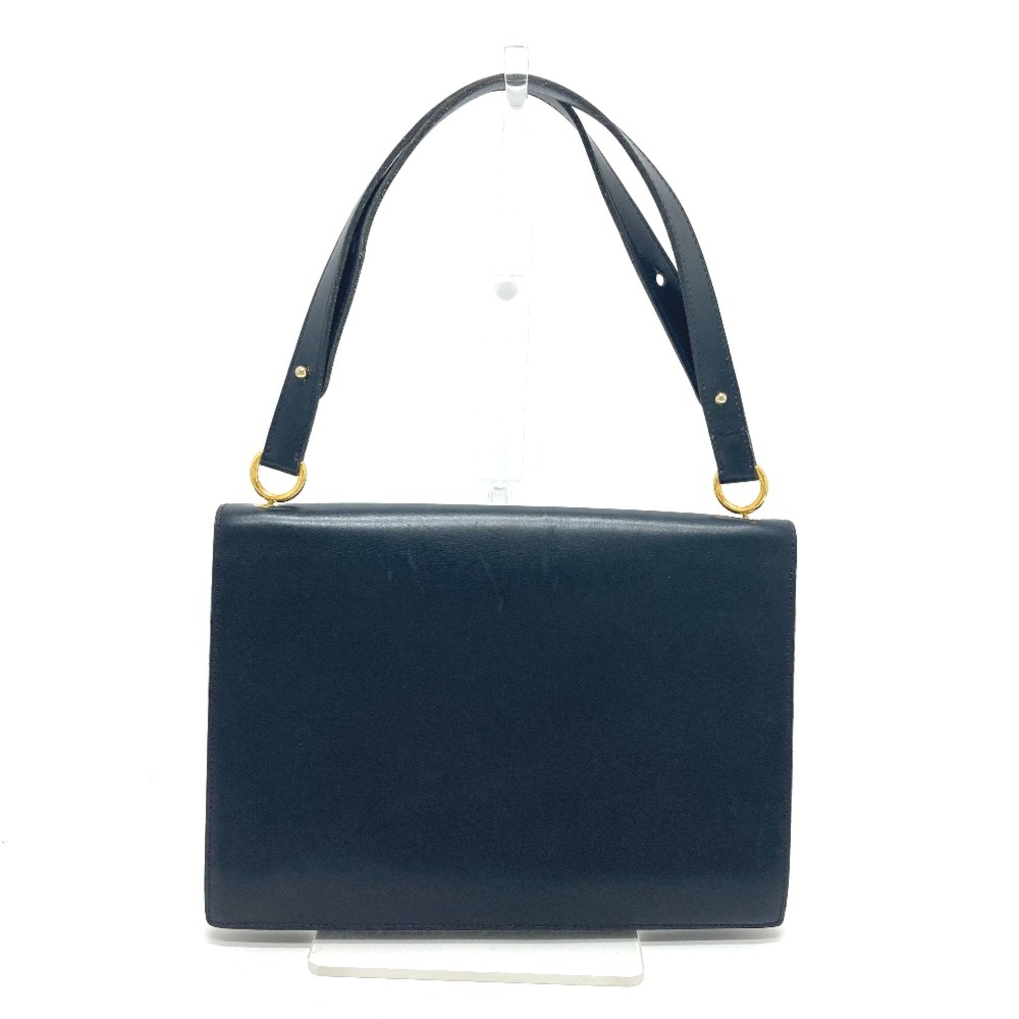 Christian Dior Navy Leather Shoulder Bag ()