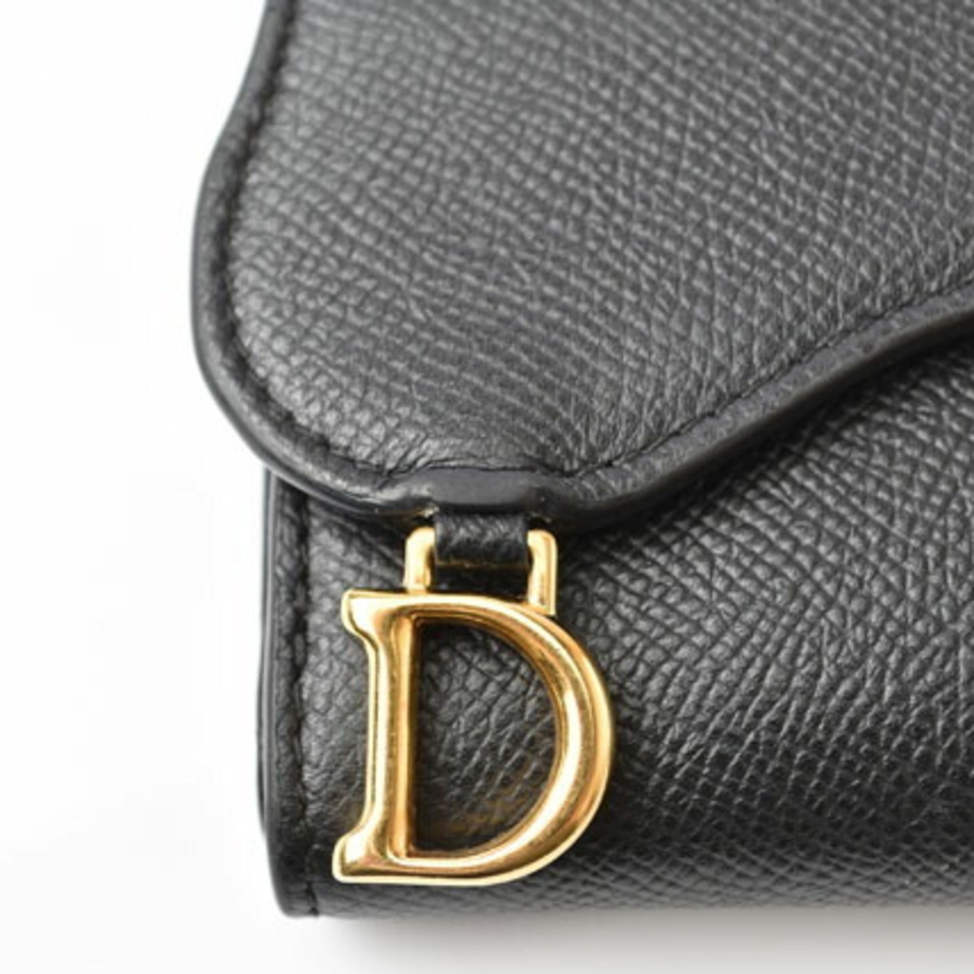 Christian Dior Navy Leather Wallet (Tri-Fold) ()