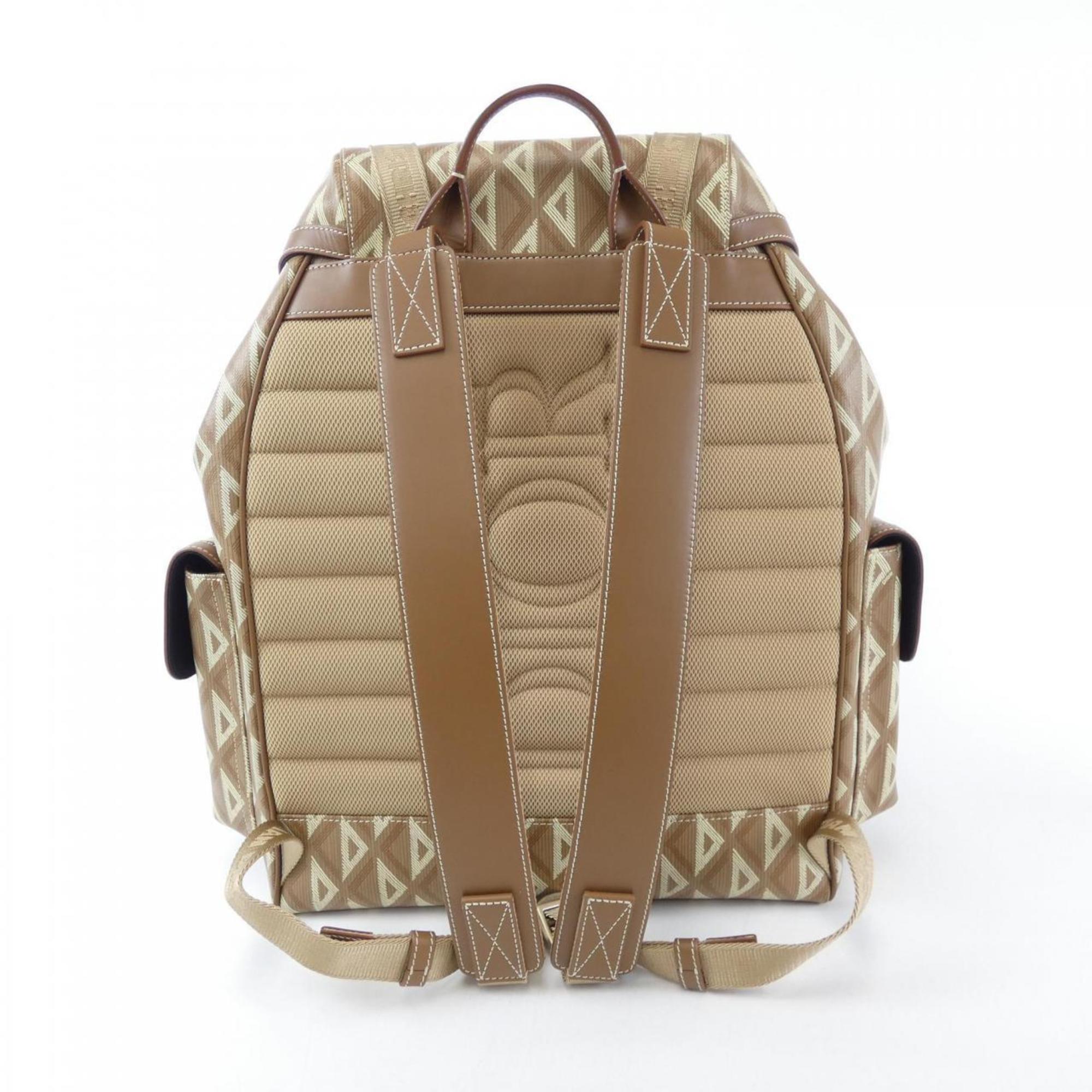 Christian Dior Beige Brown Backpack ()