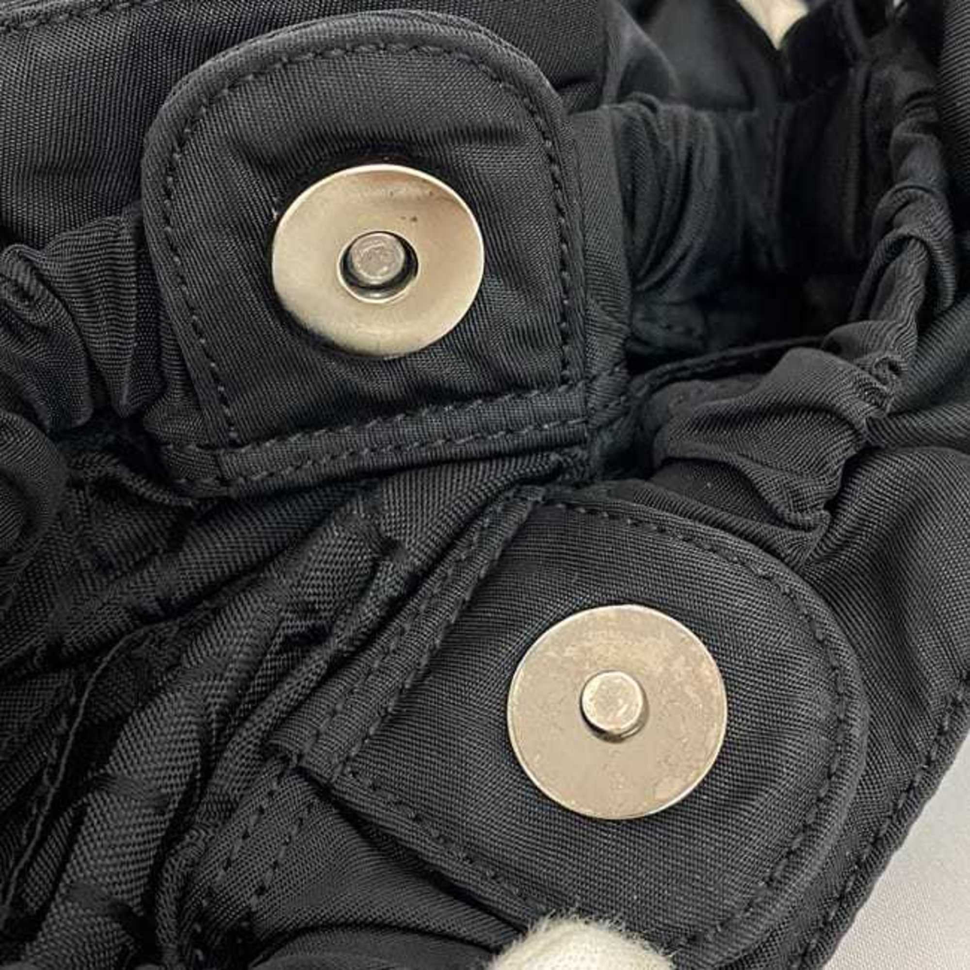 Christian Dior Black Nylon Plastic Handbag ()