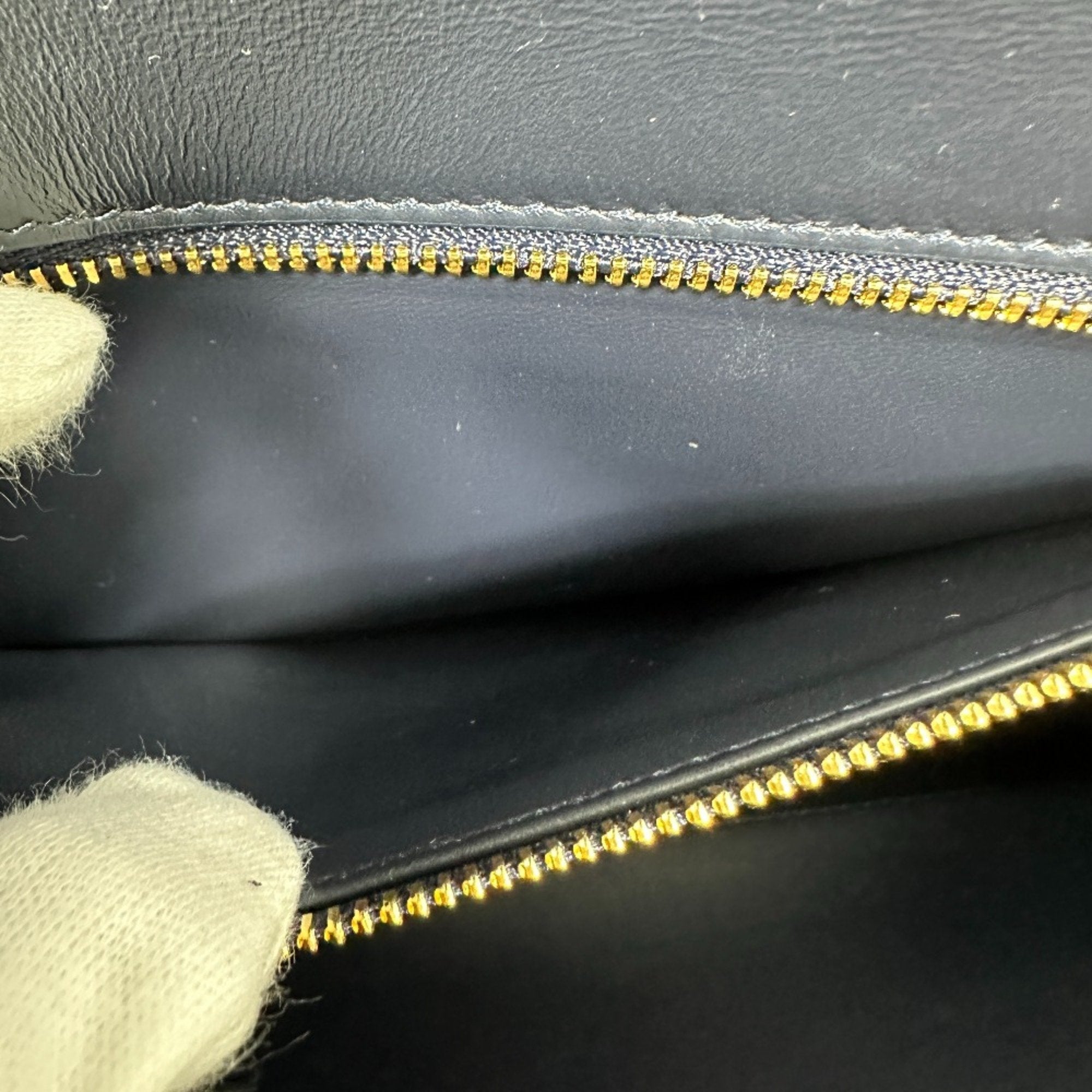 Christian Dior Black Leather Shoulder Bag ()