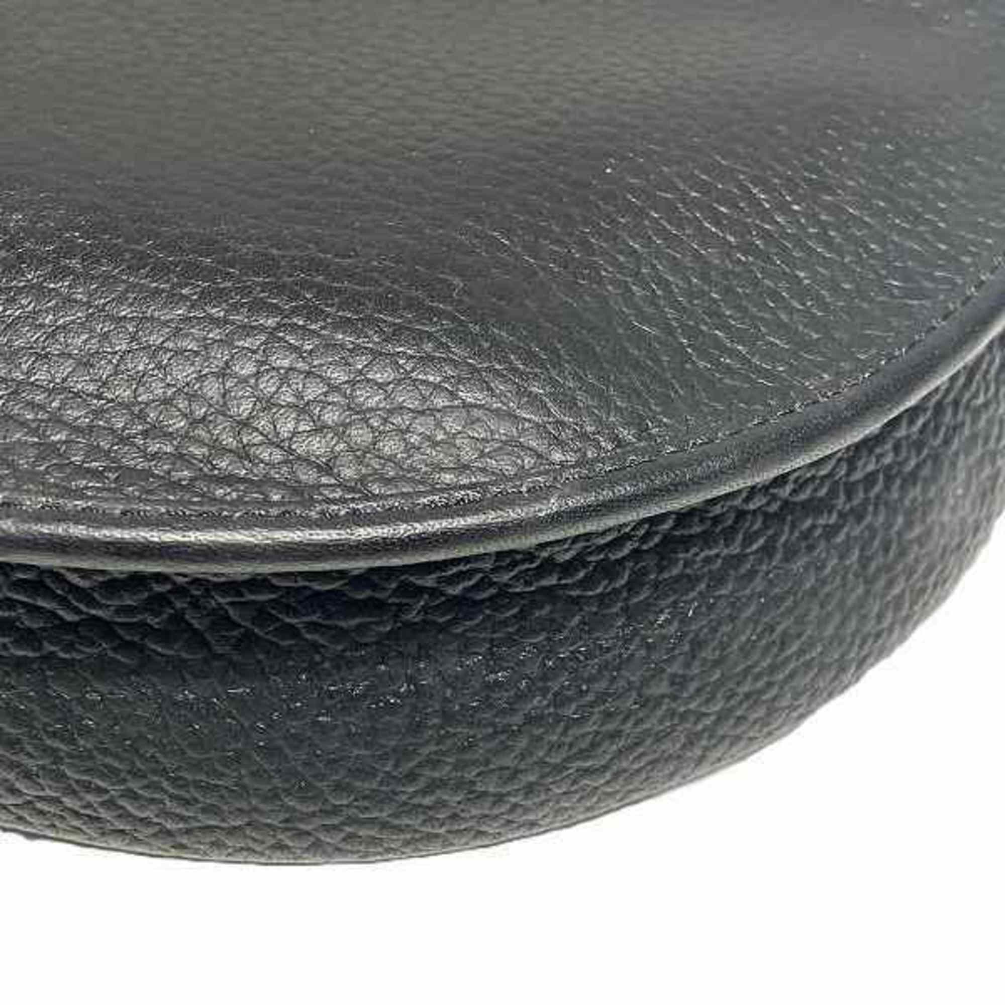 Christian Dior Black Leather Clutch Bag Shoulder Bag ()