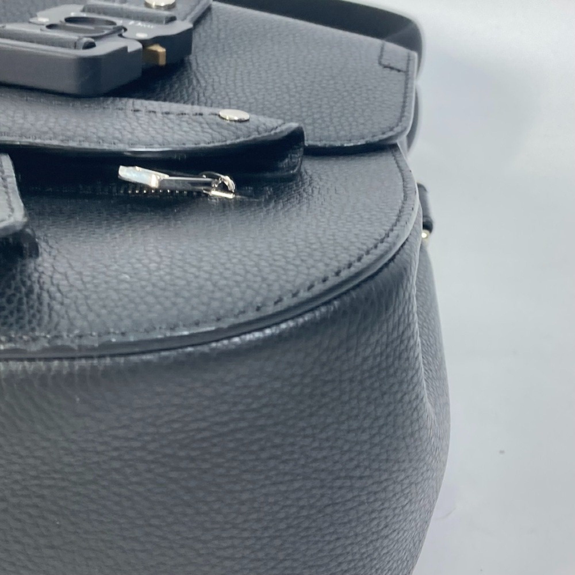 Christian Dior Black Leather Backpack ()