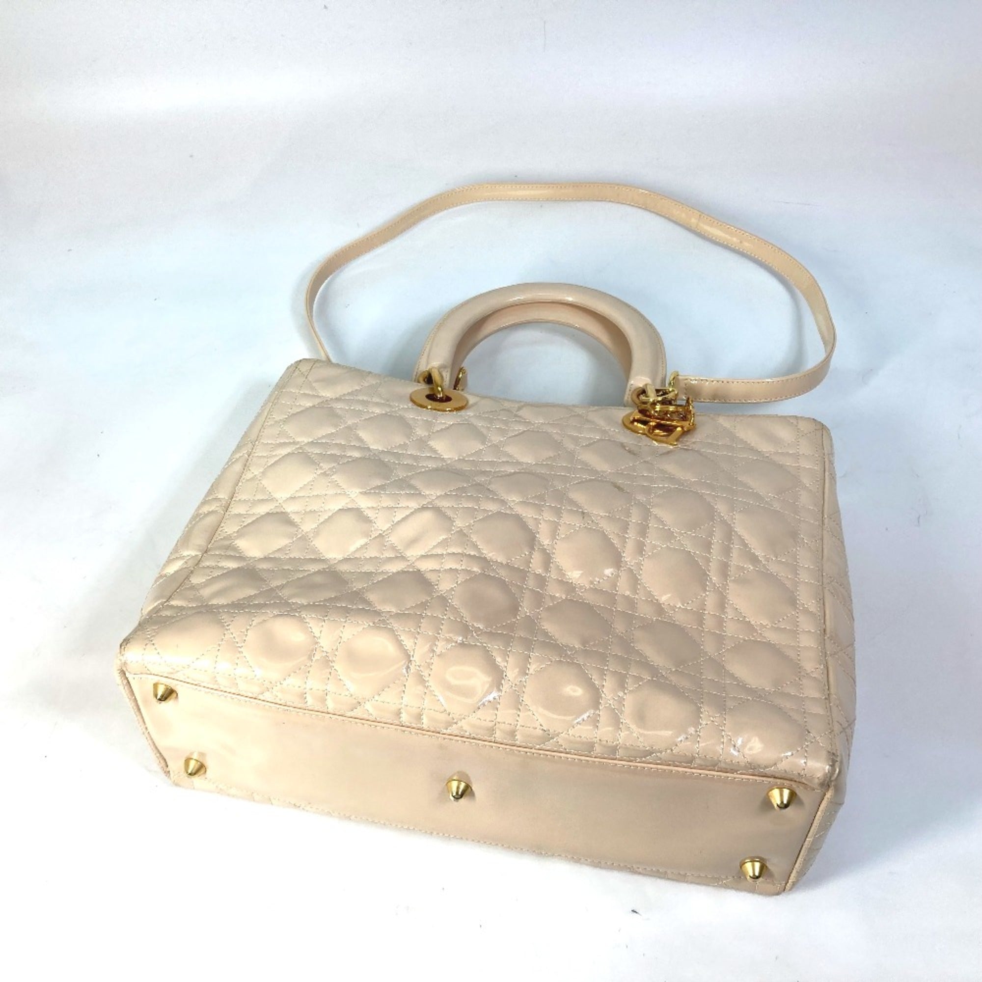 Christian Dior Beige Leather Handbag ()