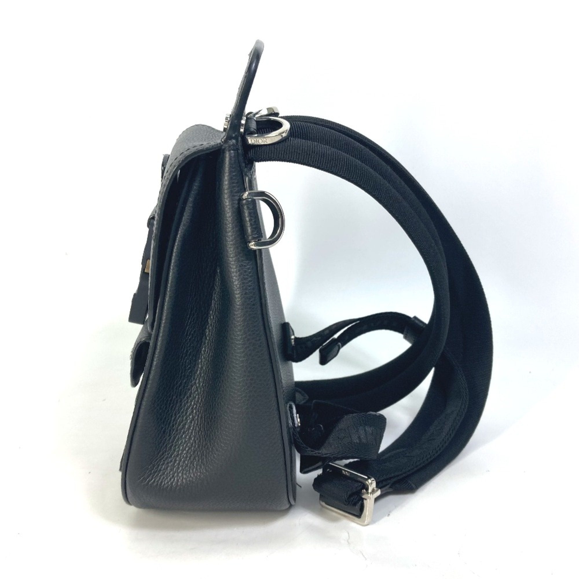 Christian Dior Black Leather Backpack ()