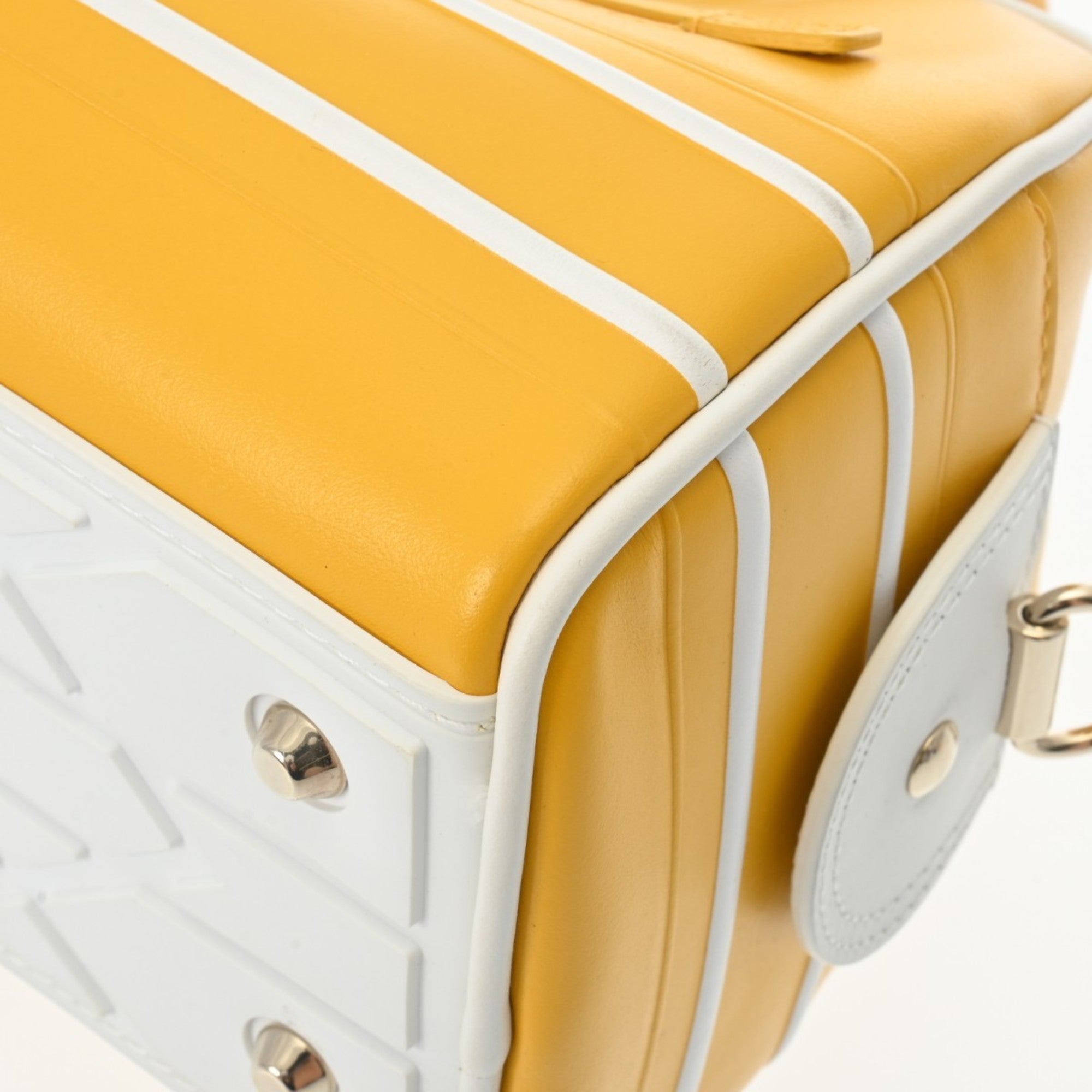Christian Dior Yellow Leather Handbag ()