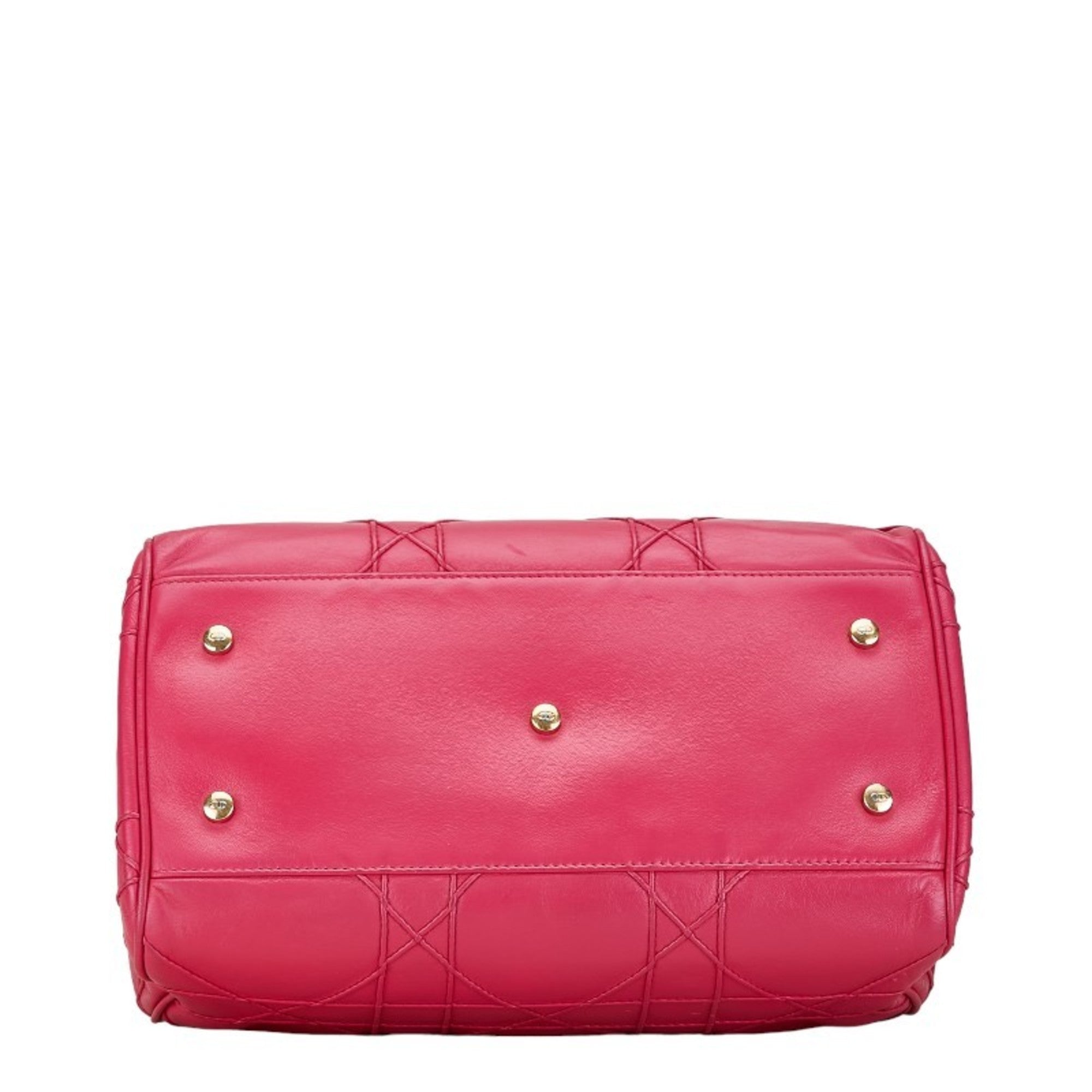 Christian Dior Pink Leather Handbag Shoulder Bag ()