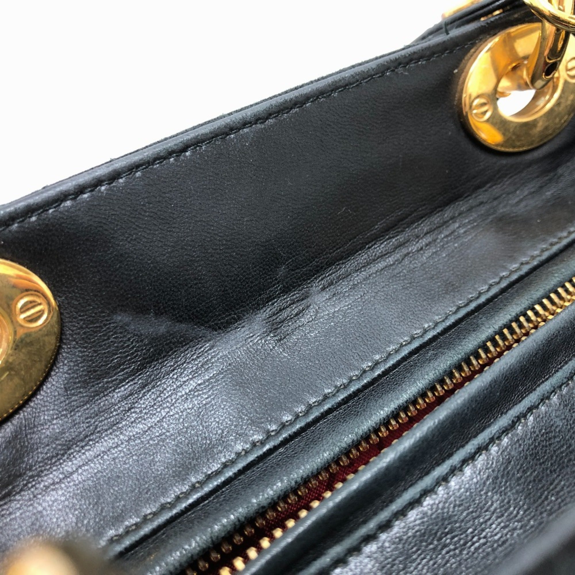 Christian Dior Black Leather Handbag ()