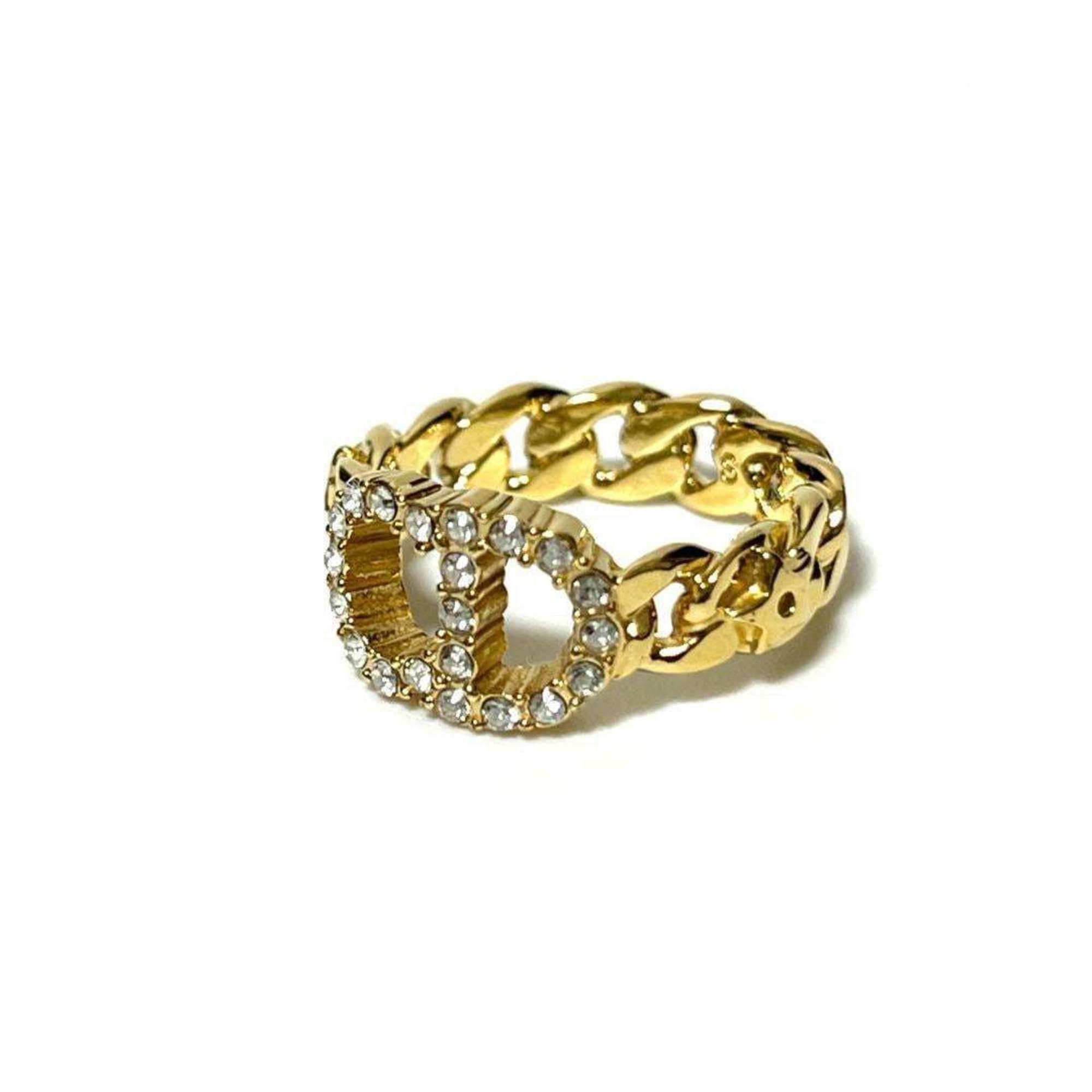 Christian Dior Gold Metal Band Ring ()