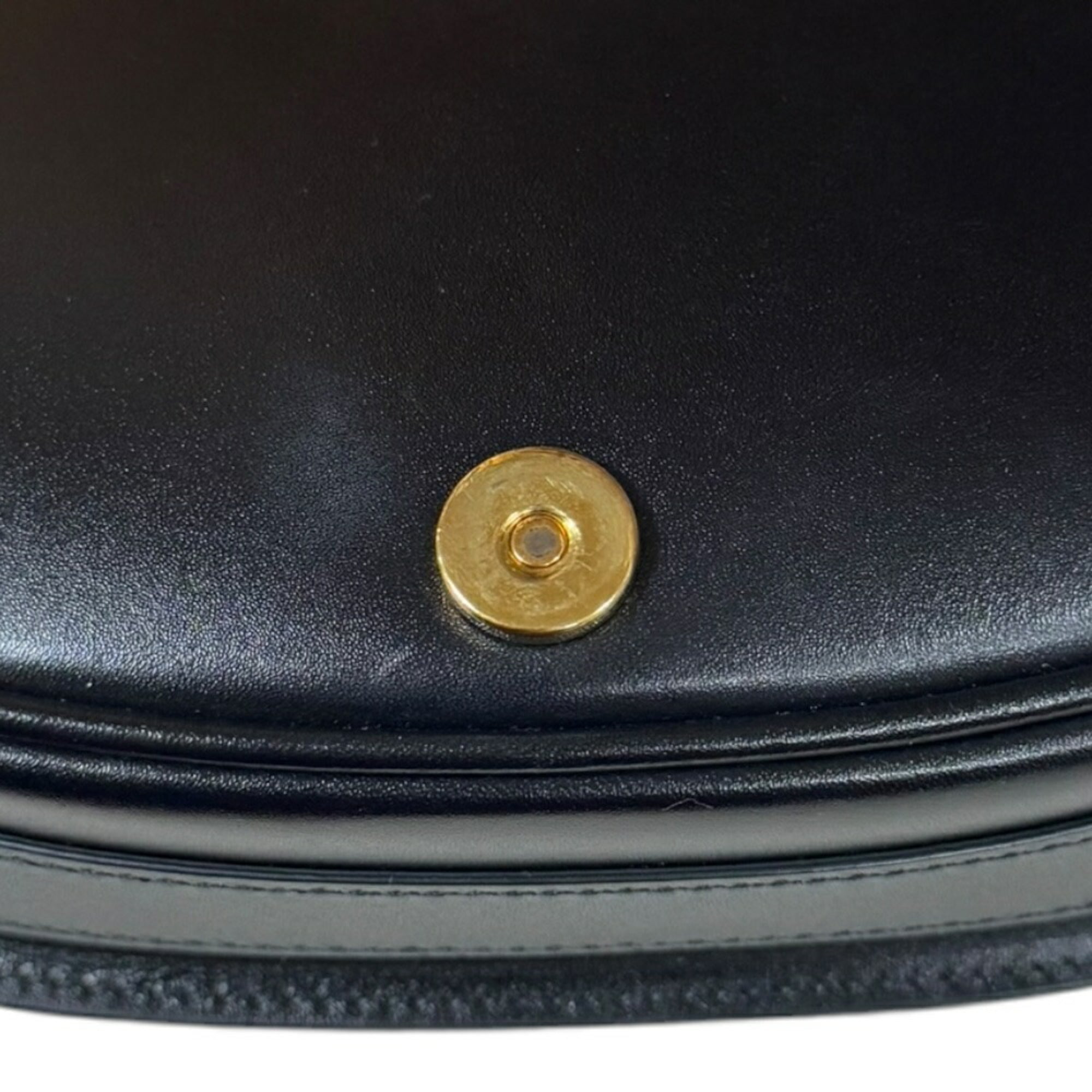Christian Dior Black Leather Shoulder Bag ()