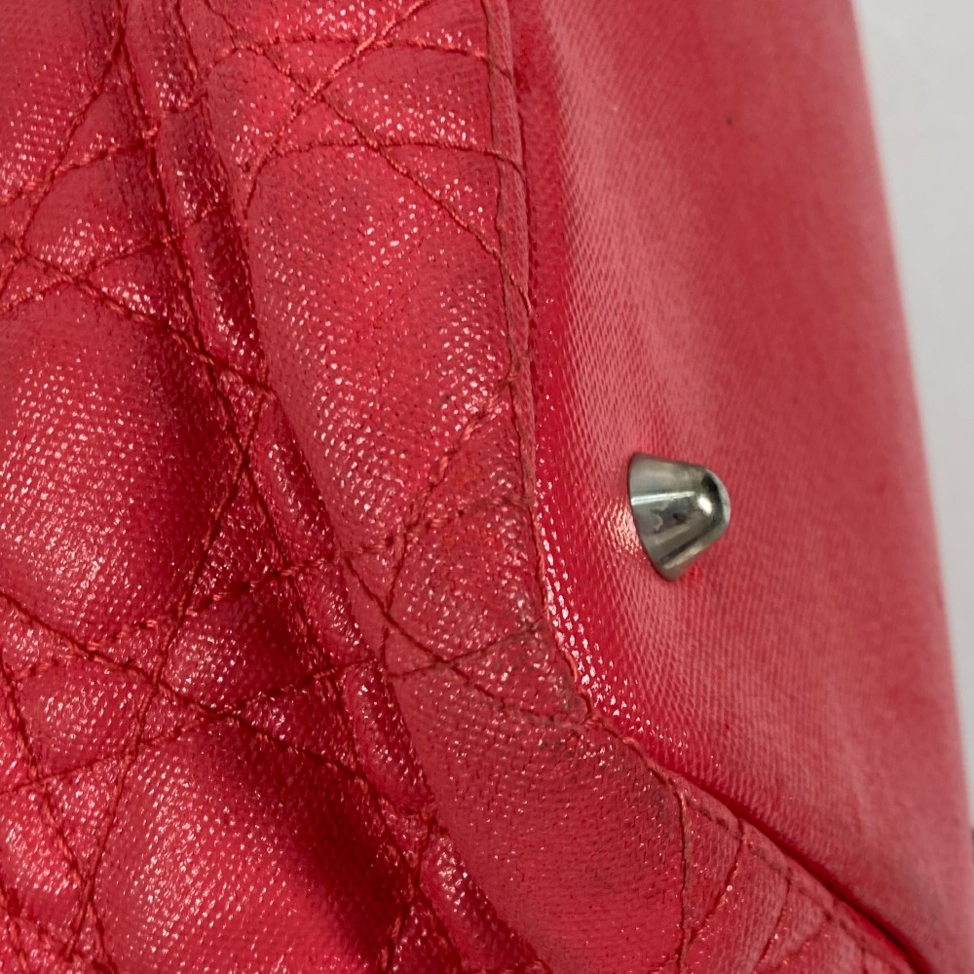 Christian Dior Red Cloth Shoulder Bag ()