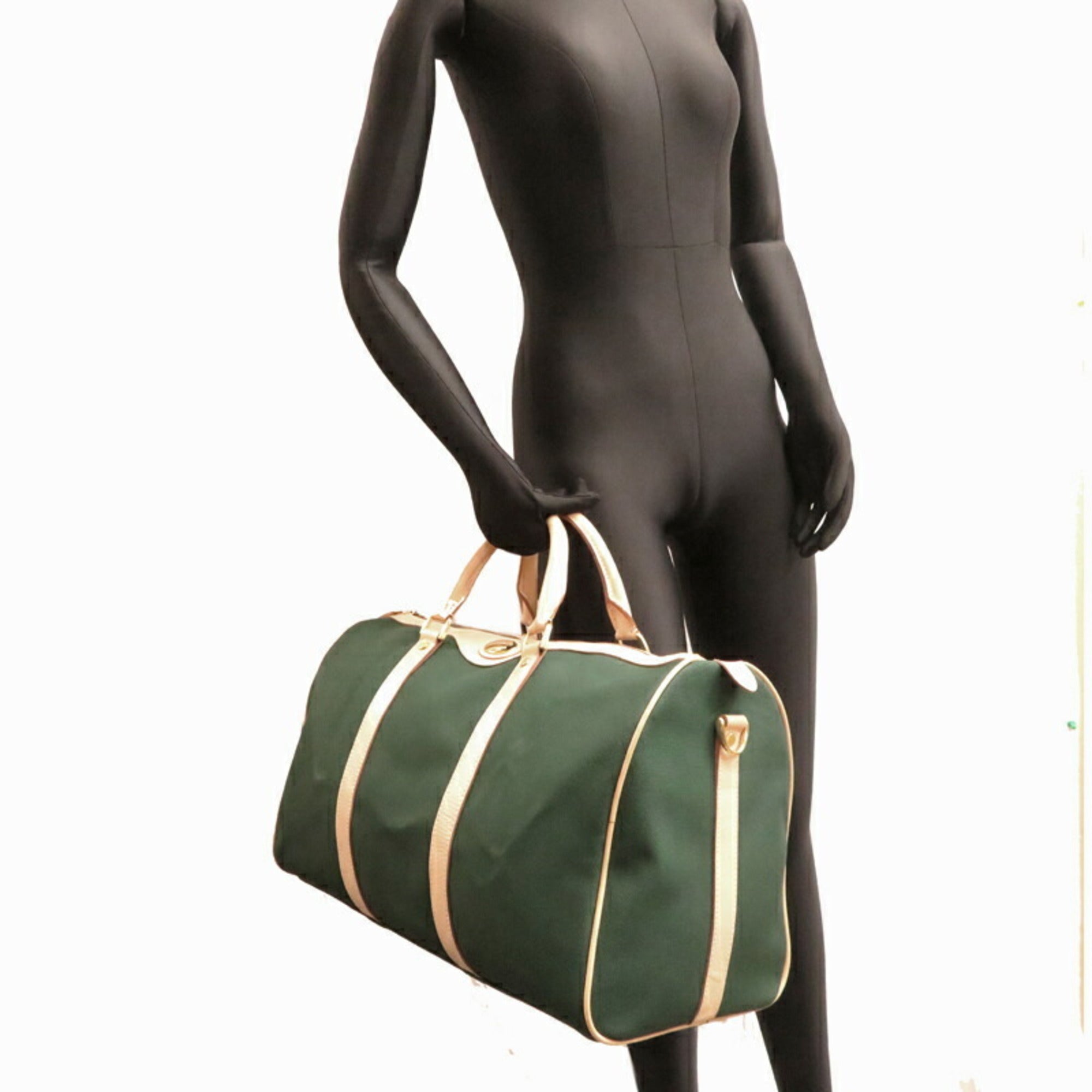 Christian Dior Green Pvc Boston Bag ()