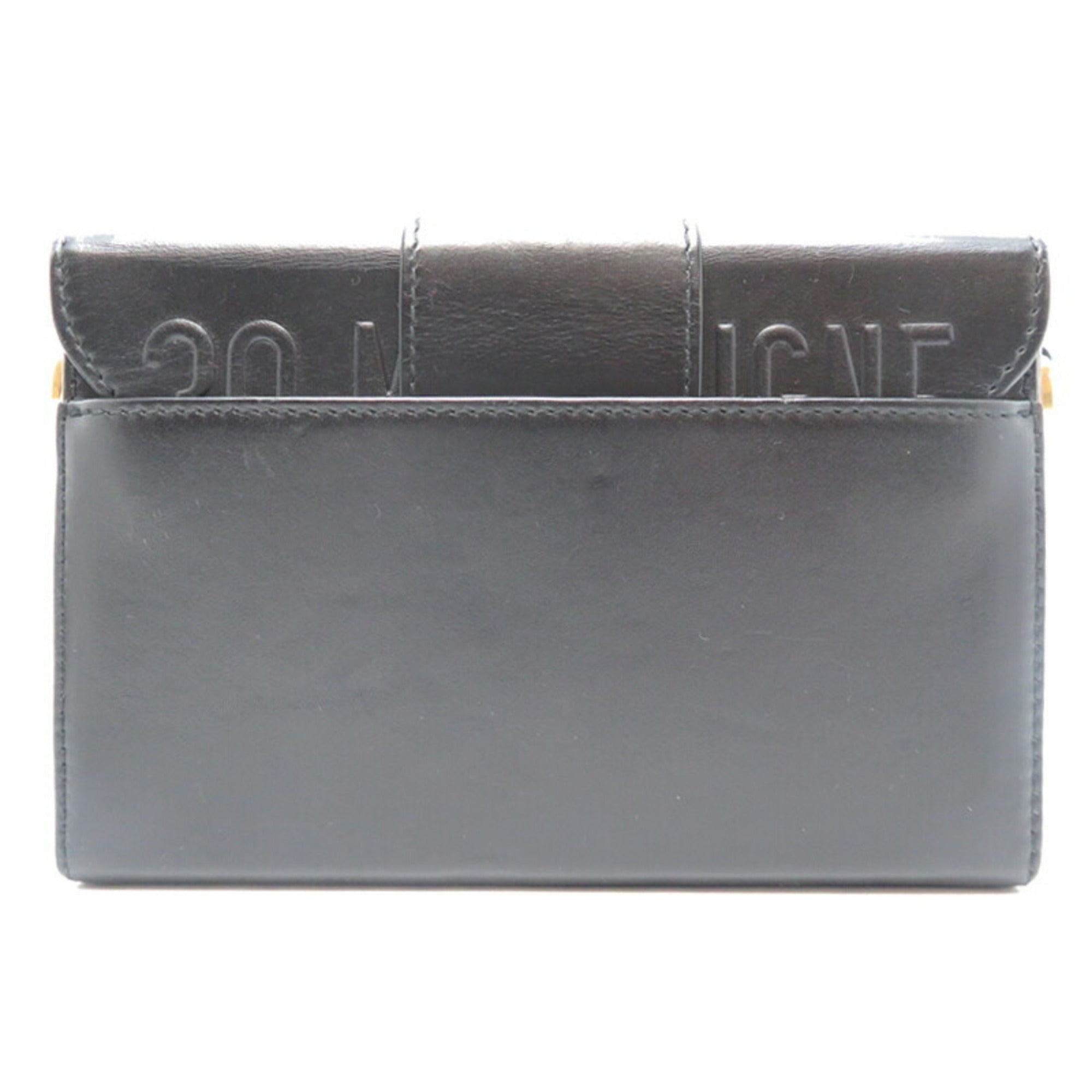 Christian Dior Black Leather Shoulder Bag ()