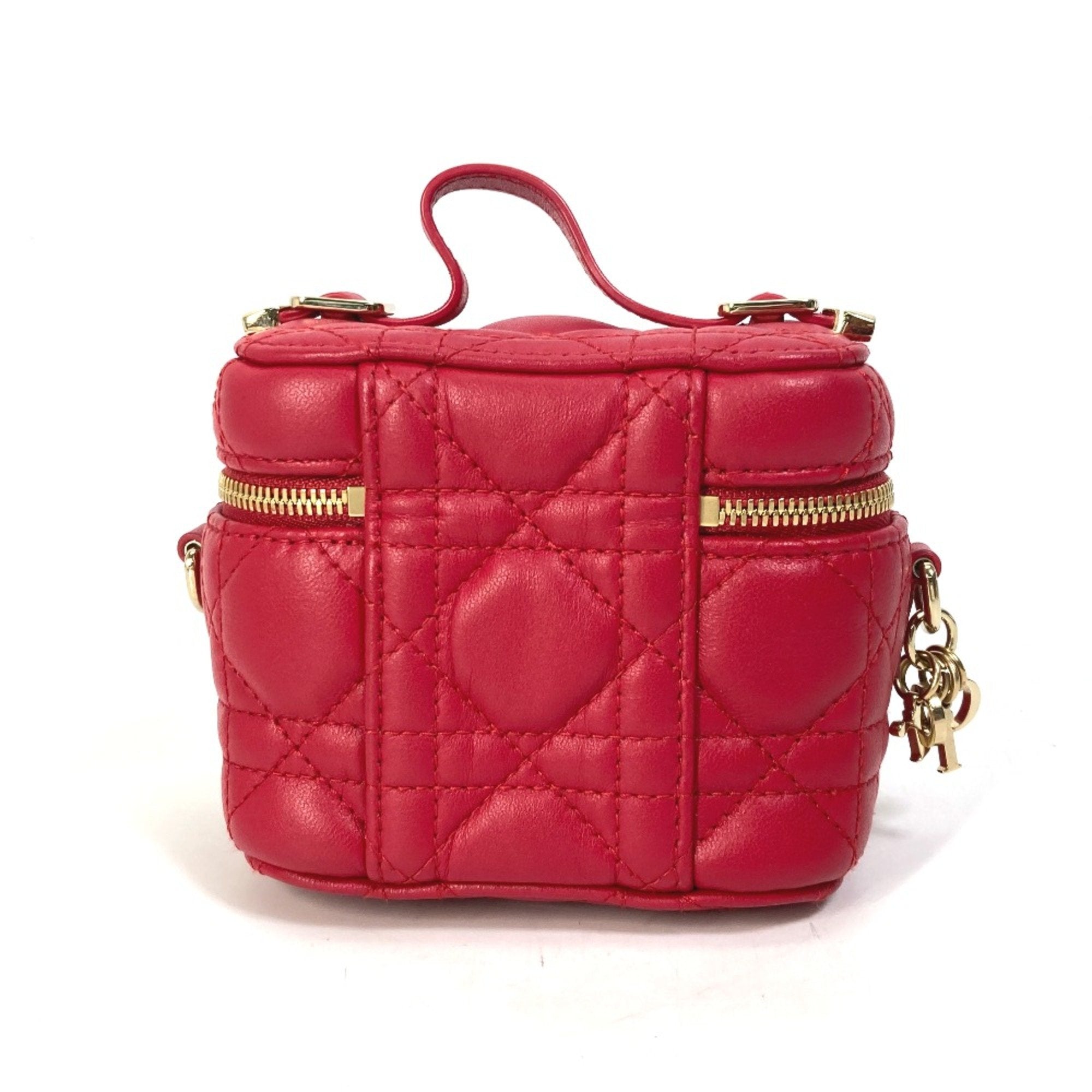 Christian Dior Red Leather Handbag ()