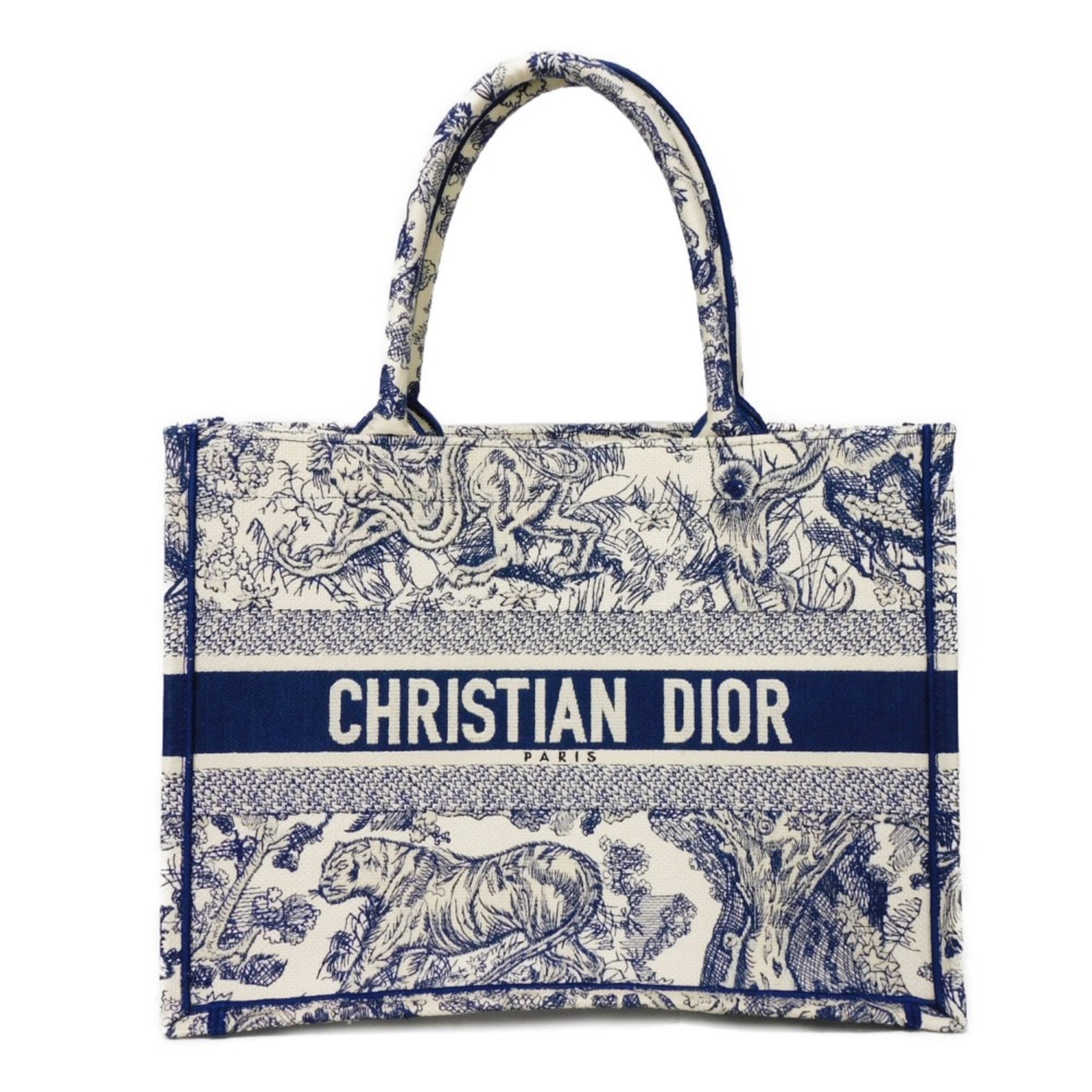 Christian Dior Blue Cotton Tote Bag ()
