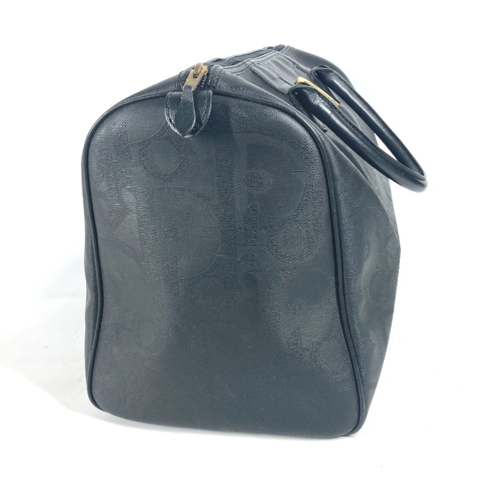 Christian Dior Black Leather Boston Bag ()