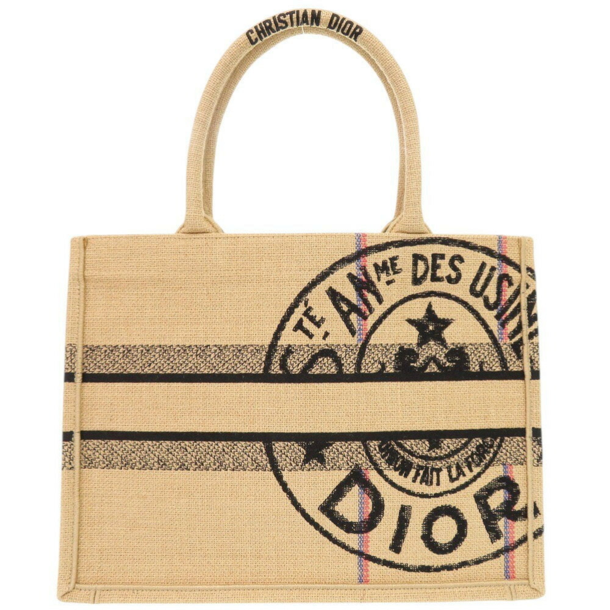 Christian Dior Beige Raffia Tote Bag ()