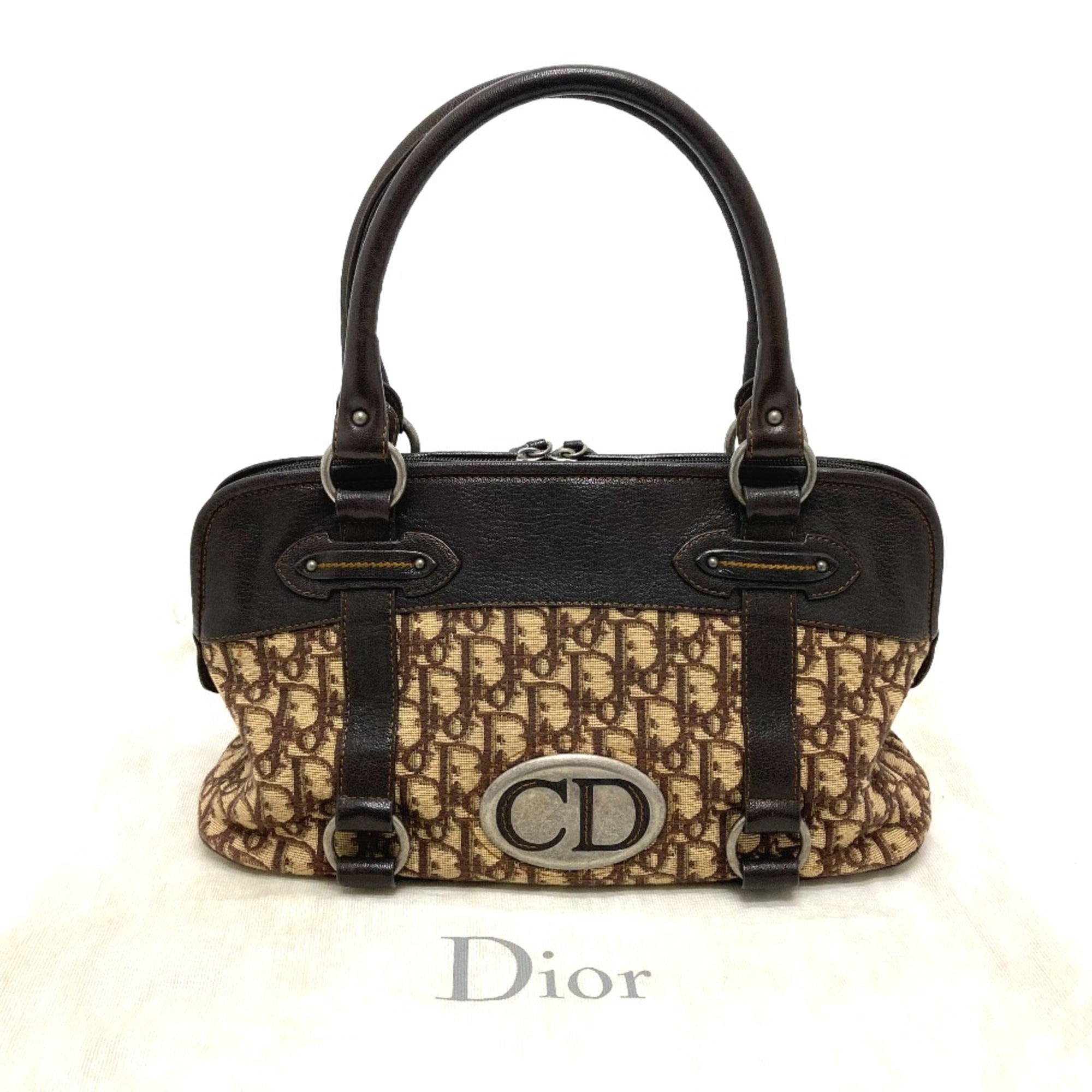 Christian Dior Brown Leather Handbag ()