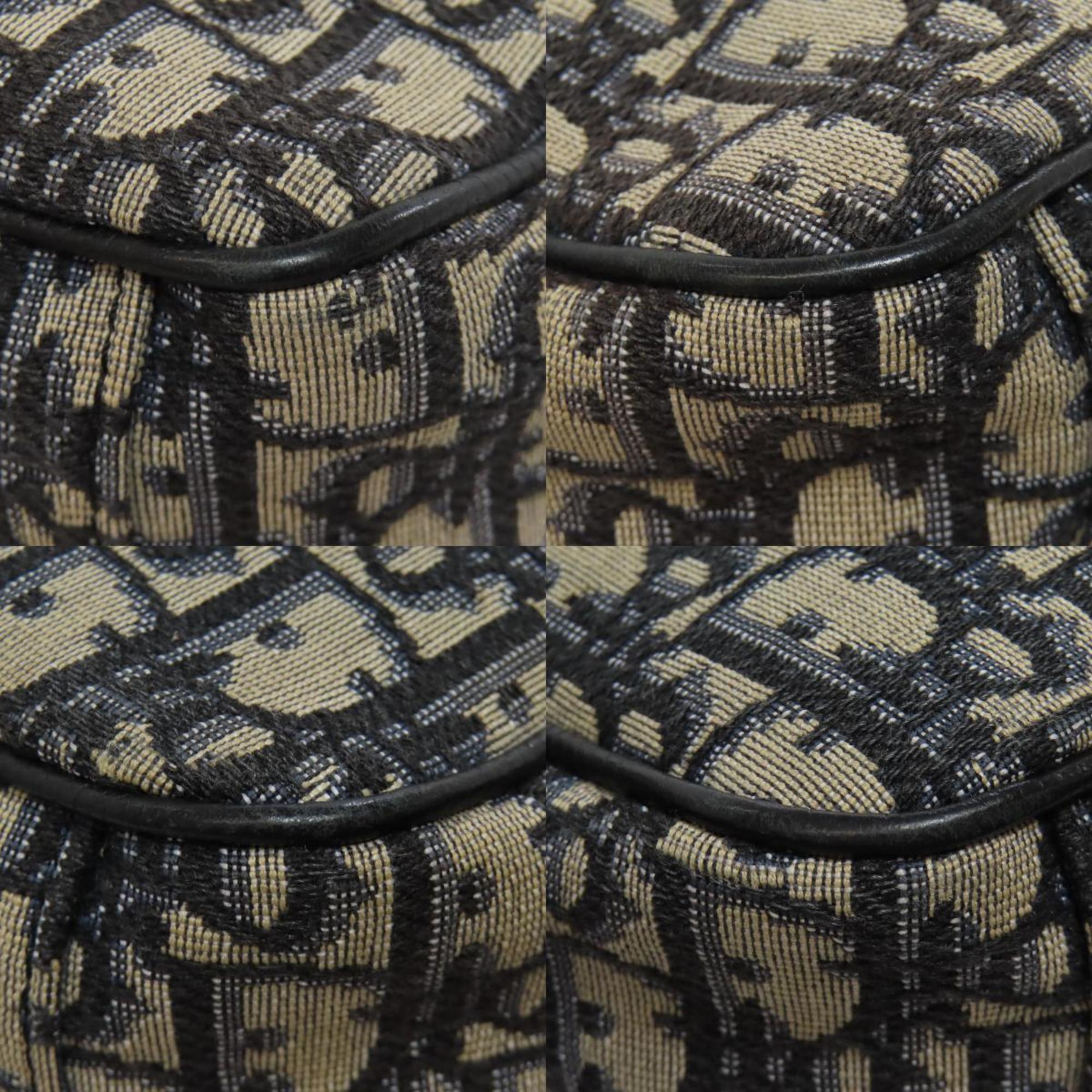 Christian Dior Black Canvas Shoulder Bag ()