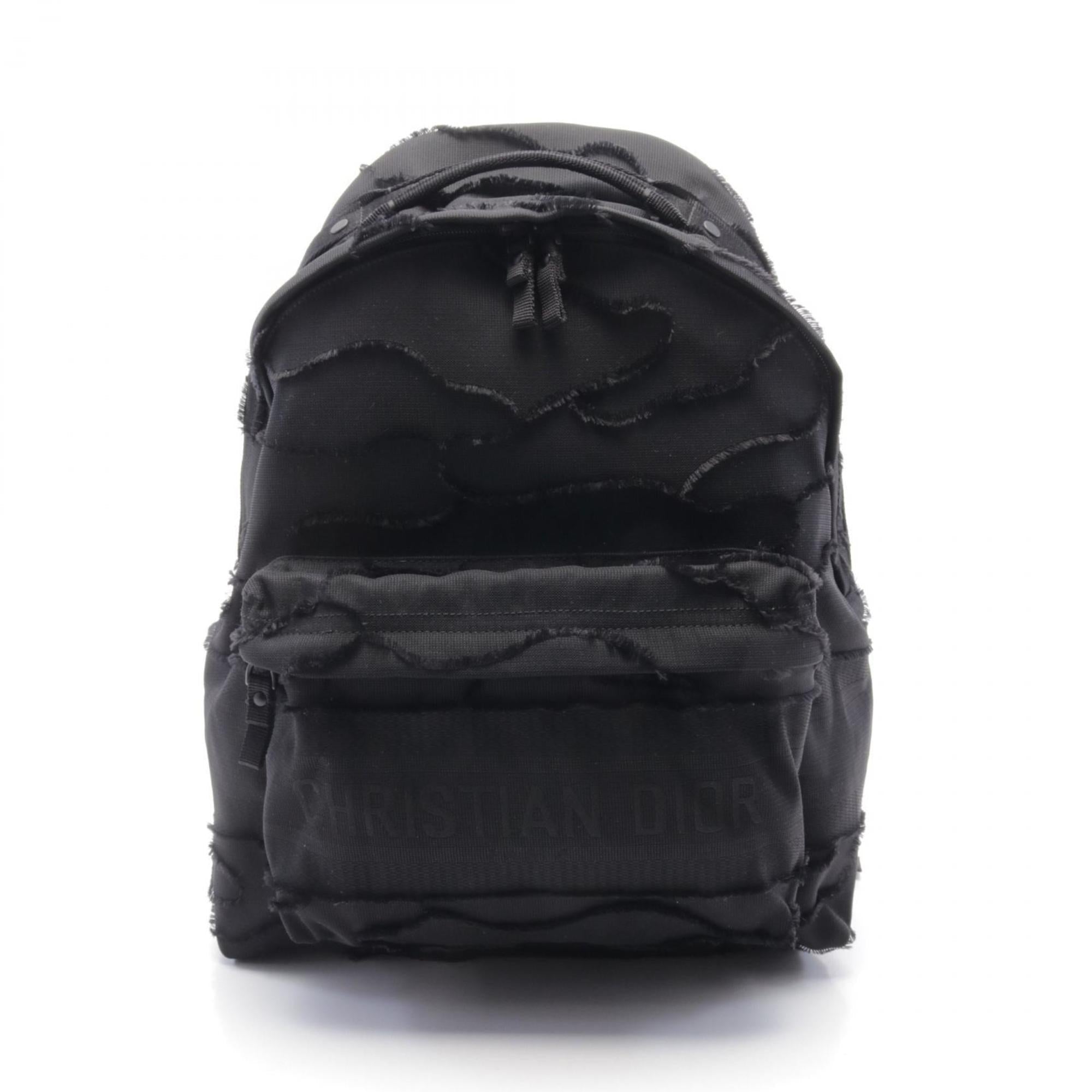 Christian Dior Black Canvas Backpack ()
