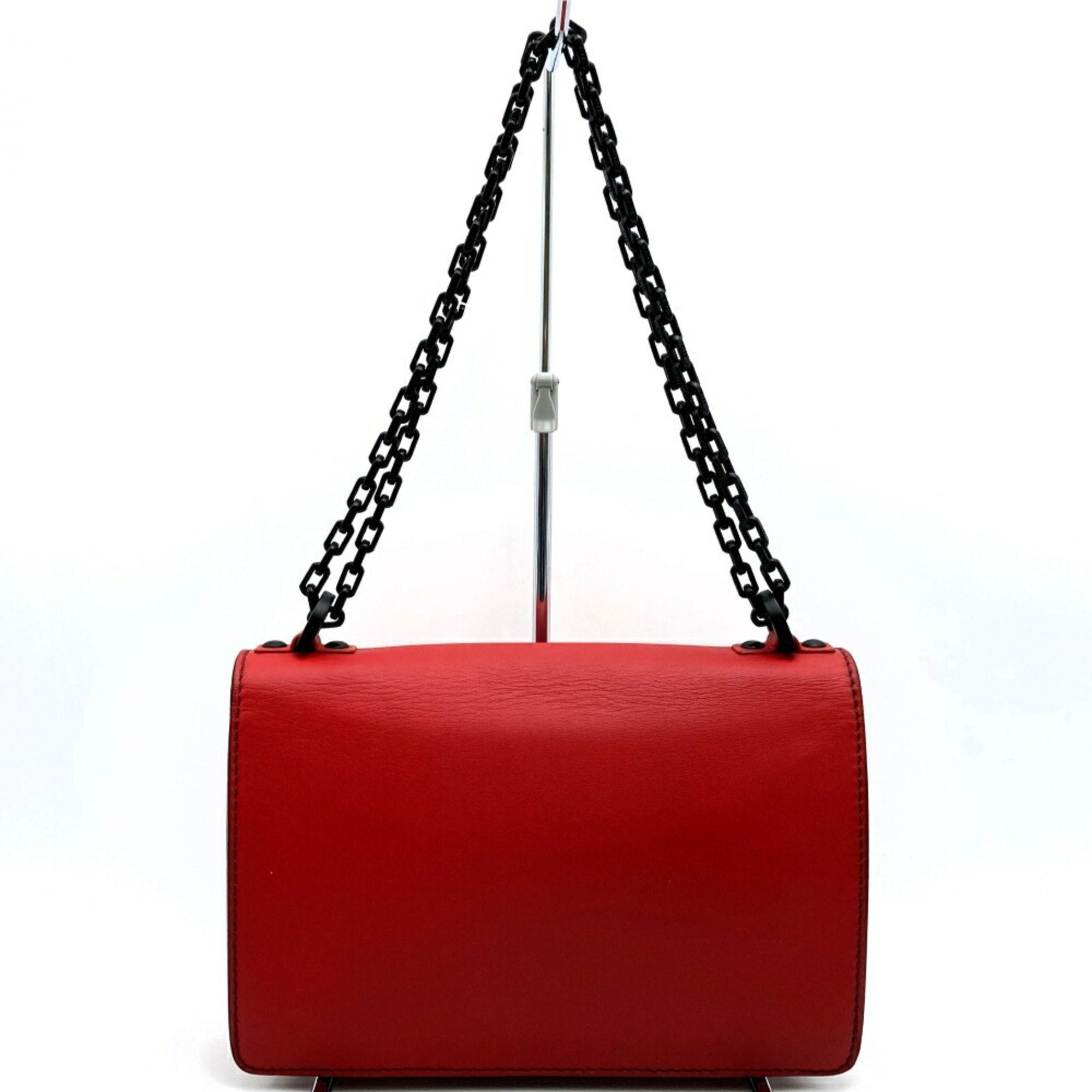 Christian Dior Red Color Leather Shoulder Bag ()