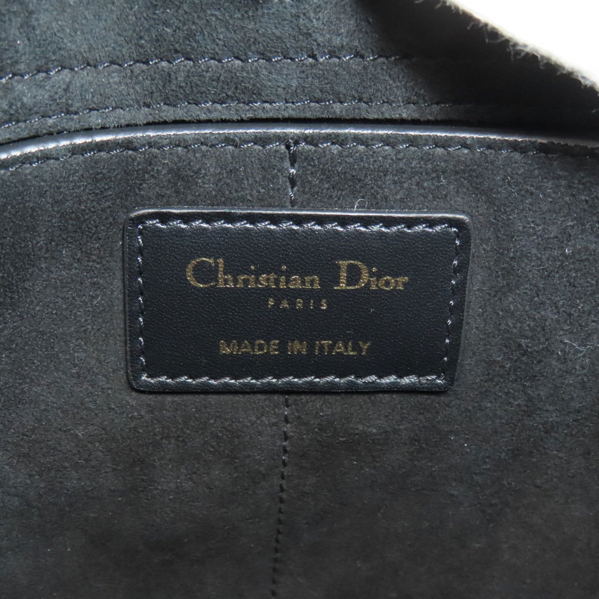 Christian Dior Black Leather Shoulder Bag ()