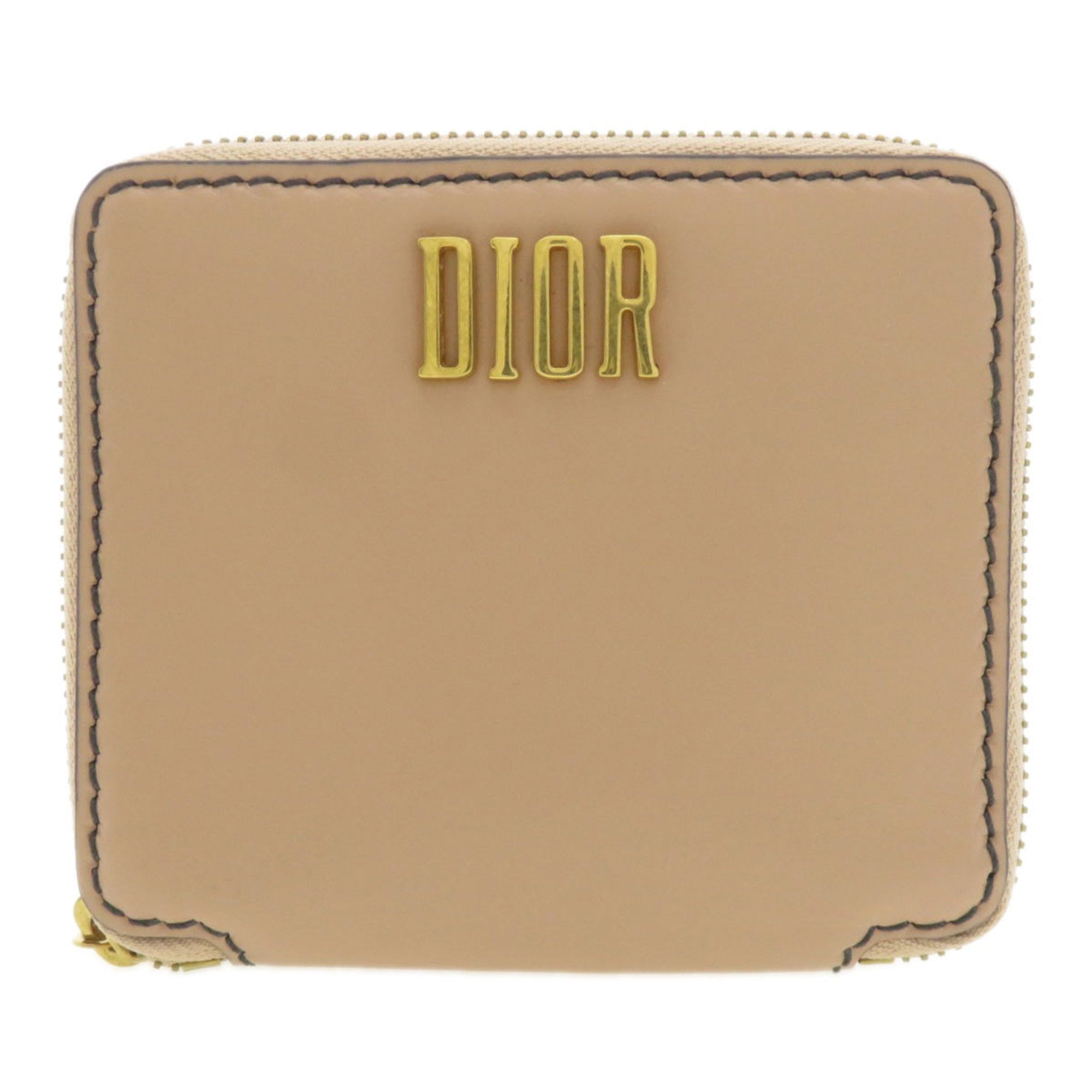 Christian Dior Pink Leather Wallet (Bi-Fold) ()