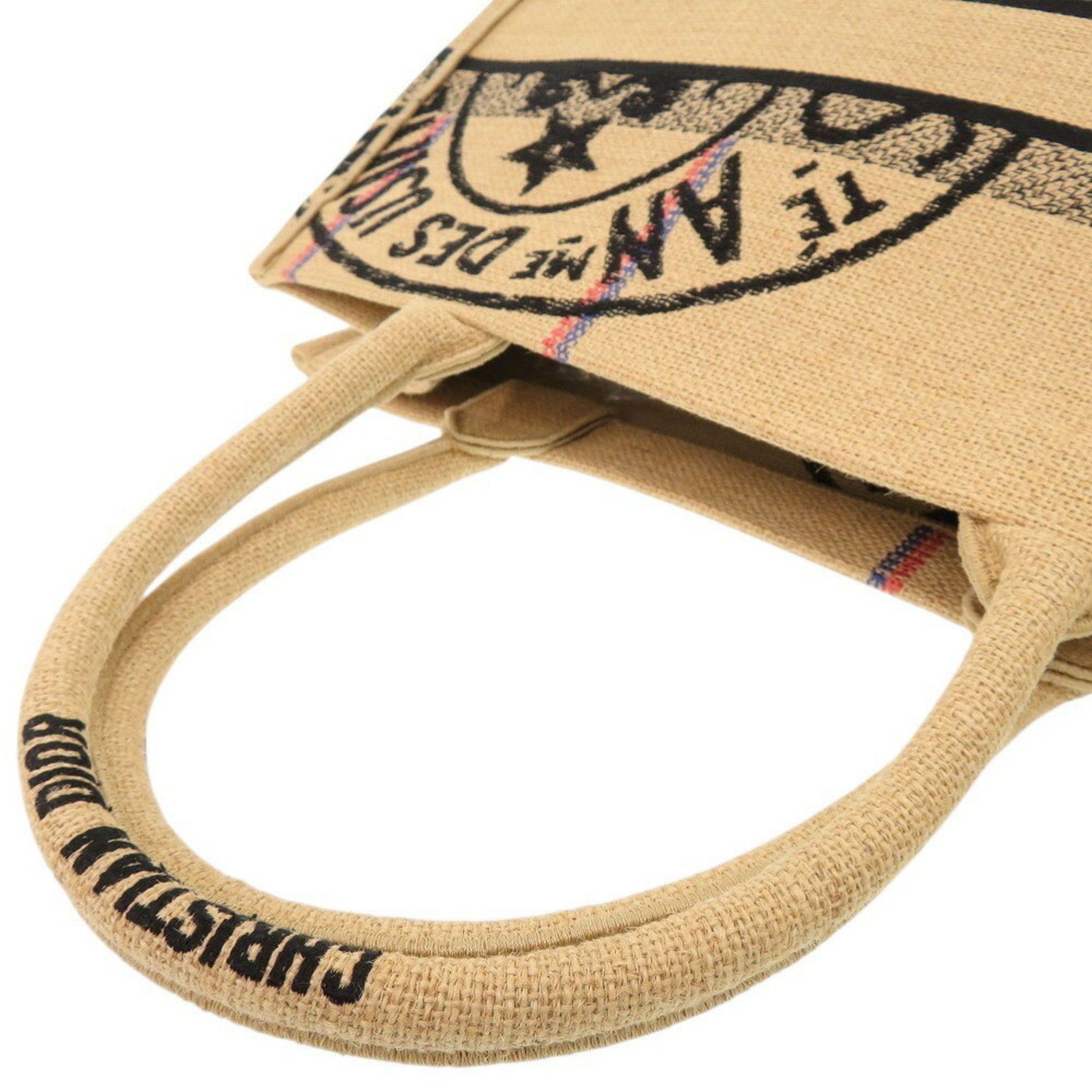 Christian Dior Beige Raffia Tote Bag ()
