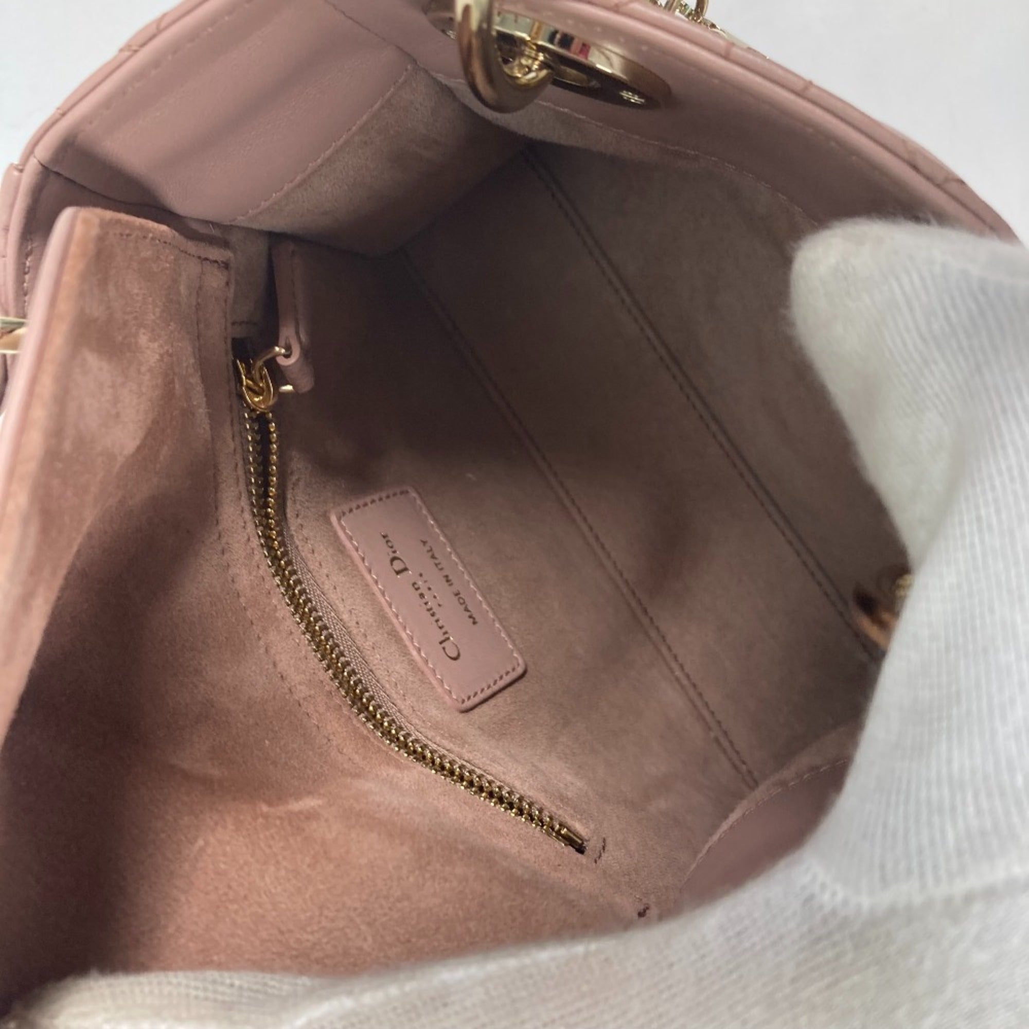 Christian Dior Beige Leather Handbag ()