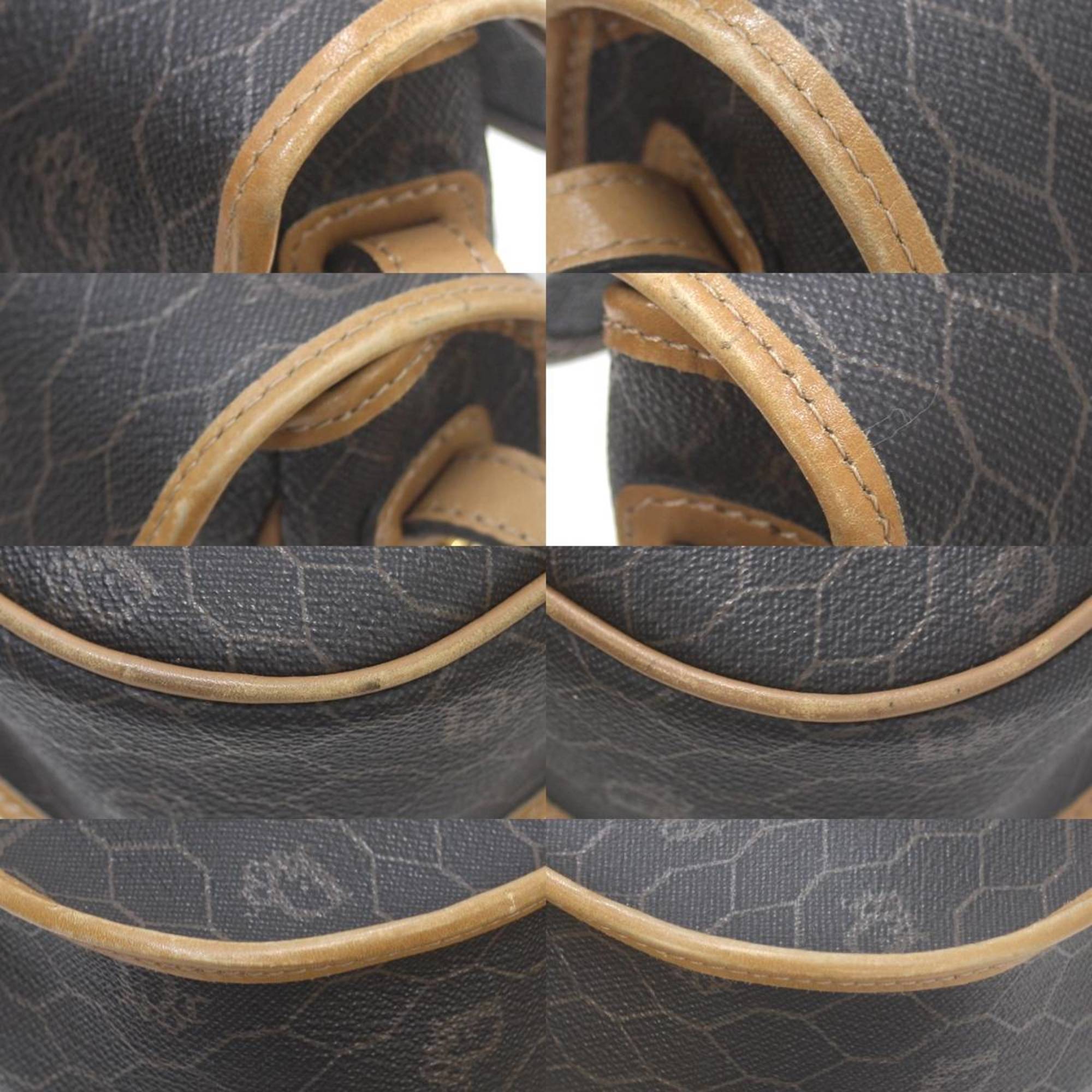Christian Dior Brown Gray Shoulder Bag ()