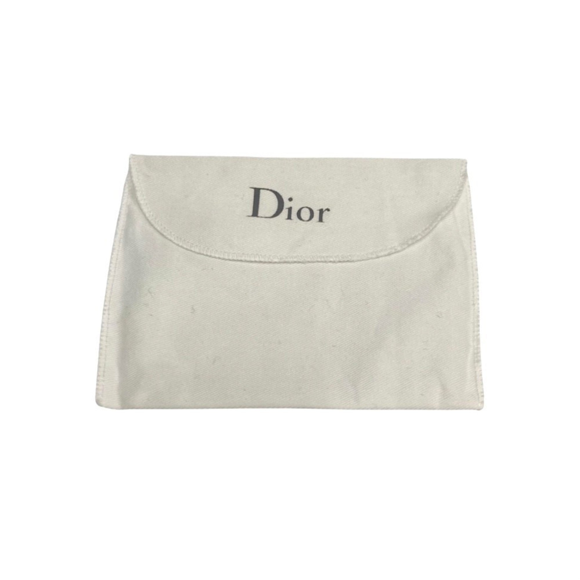 Christian Dior Beige Pink Leather Wallet (Tri-Fold) ()