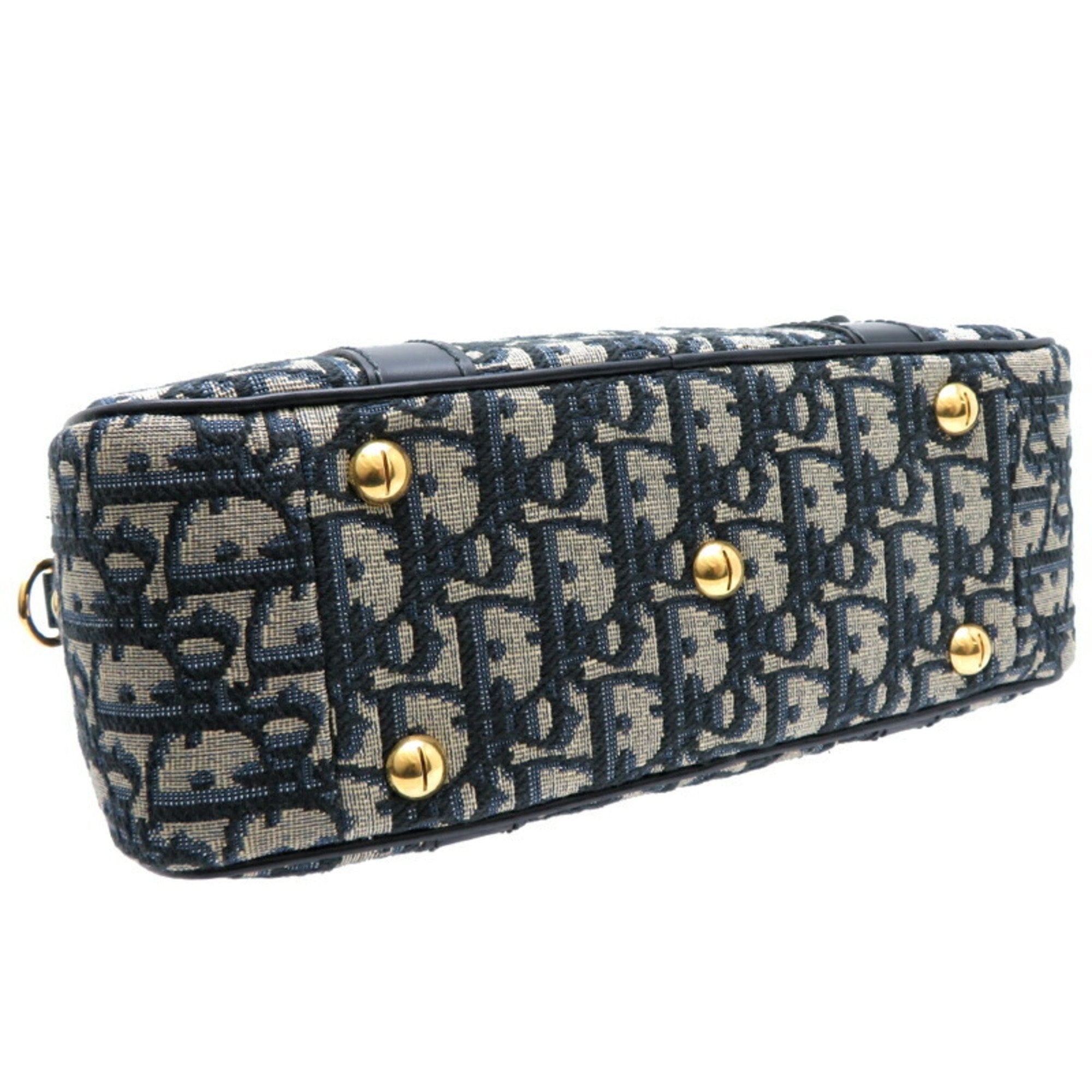 Christian Dior Navy Leather Handbag ()