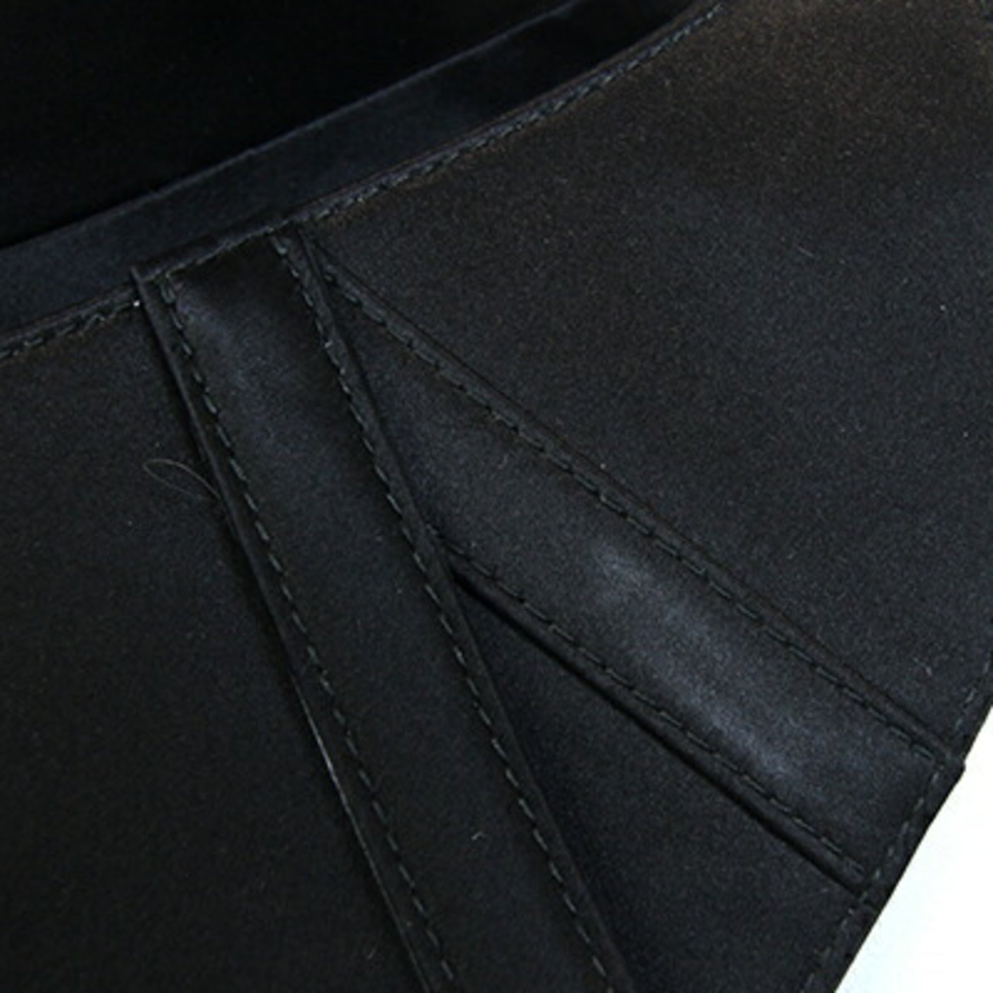 Christian Dior Black Satin Saddle Bag ()