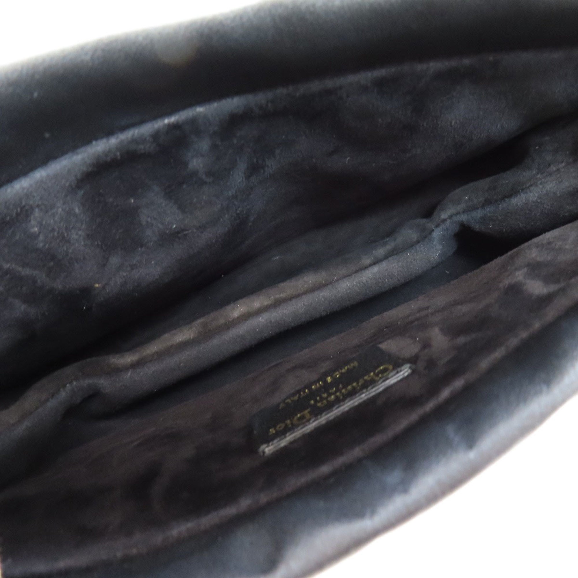 Christian Dior Lady Dior Black Leather Handbag ()