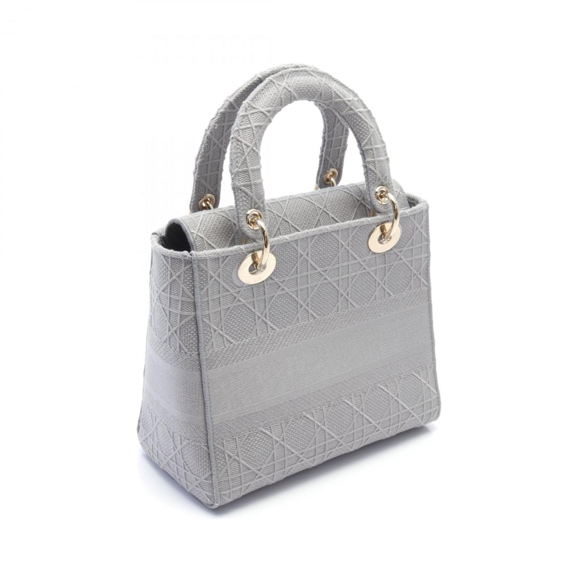 Christian Dior Gray Canvas Handbag ()