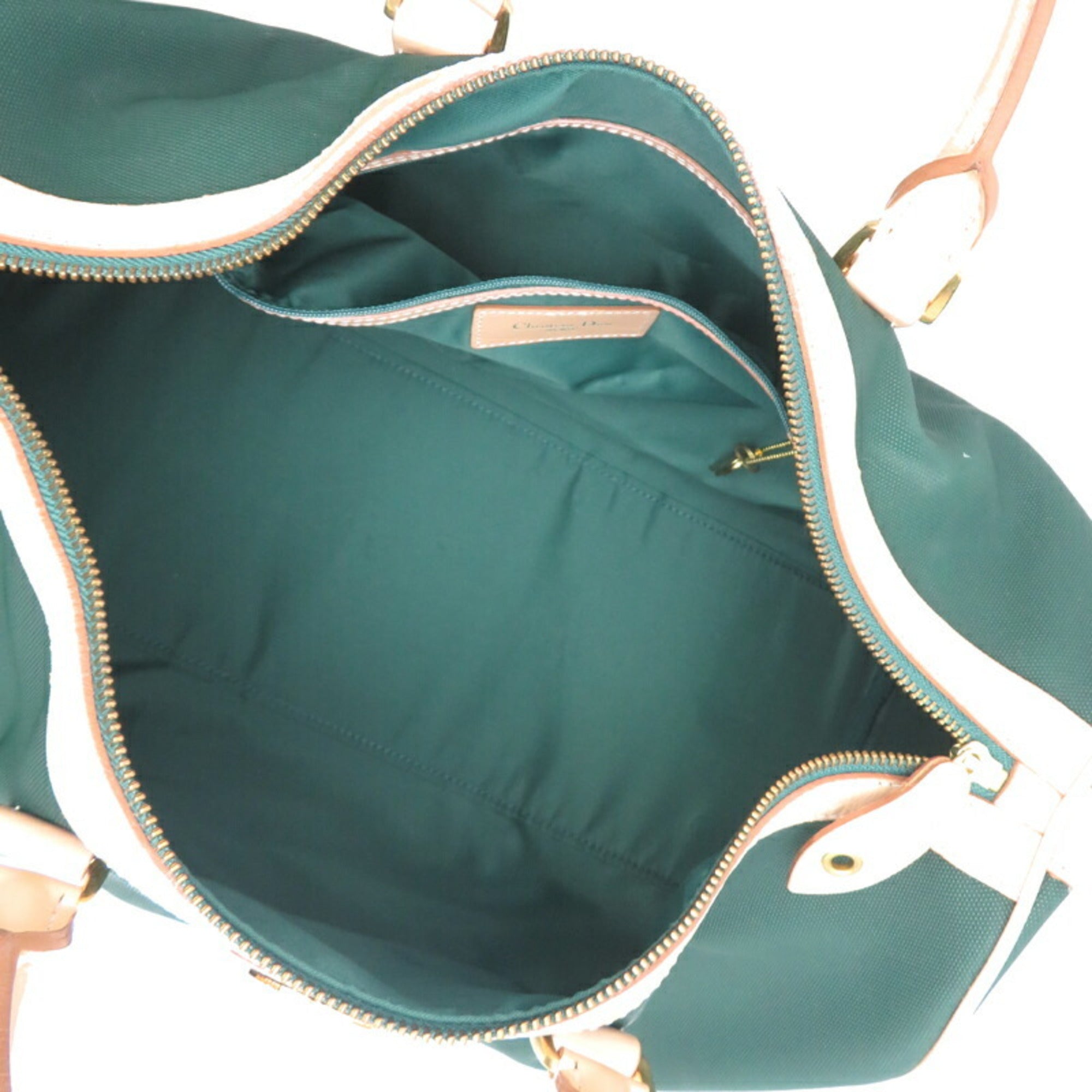 Christian Dior Green Pvc Boston Bag ()