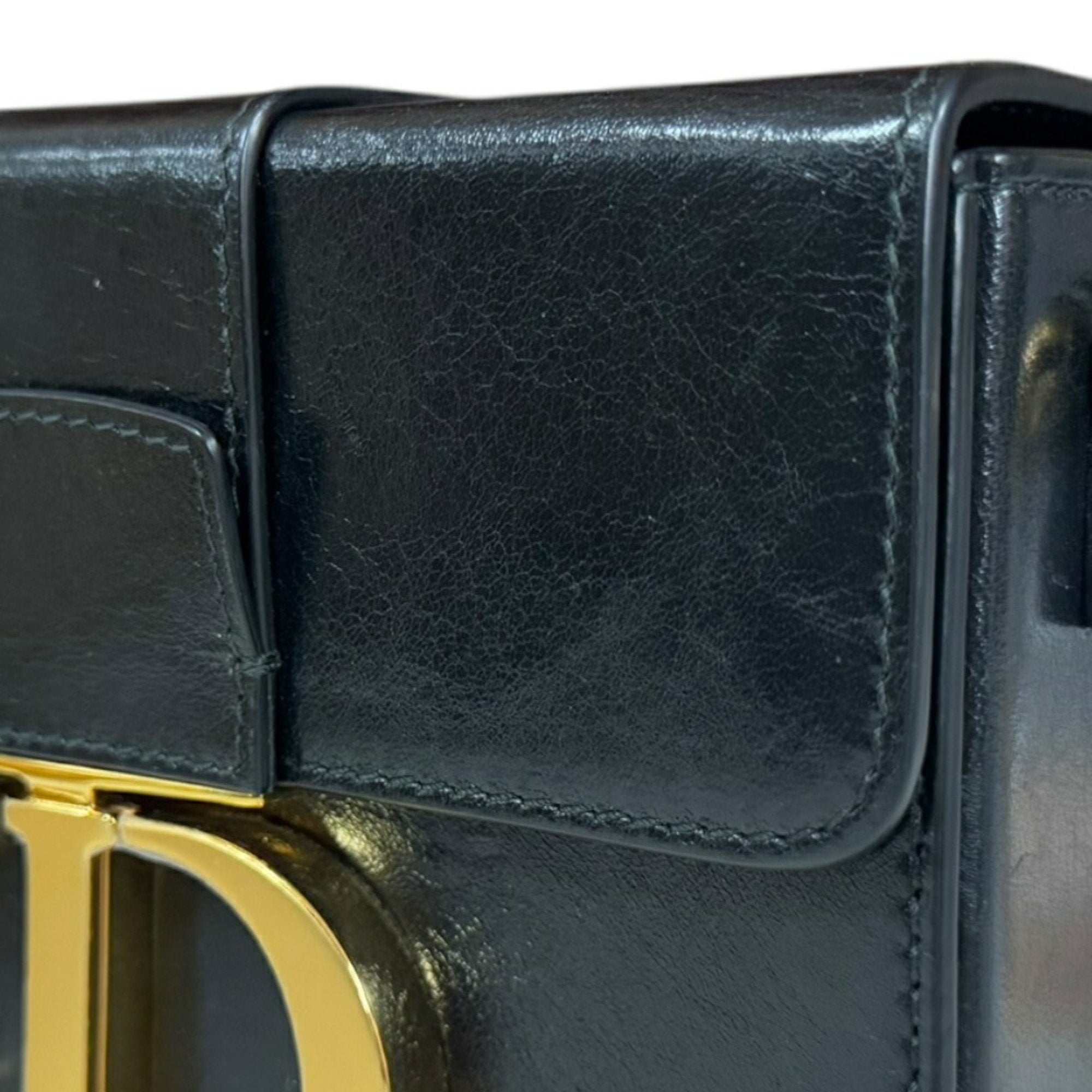 Christian Dior Black Leather Shoulder Bag ()
