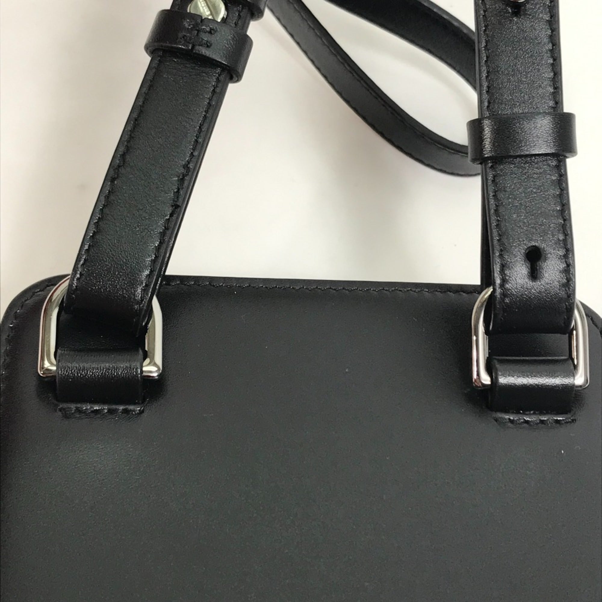 Christian Dior Black Leather Shoulder Bag ()