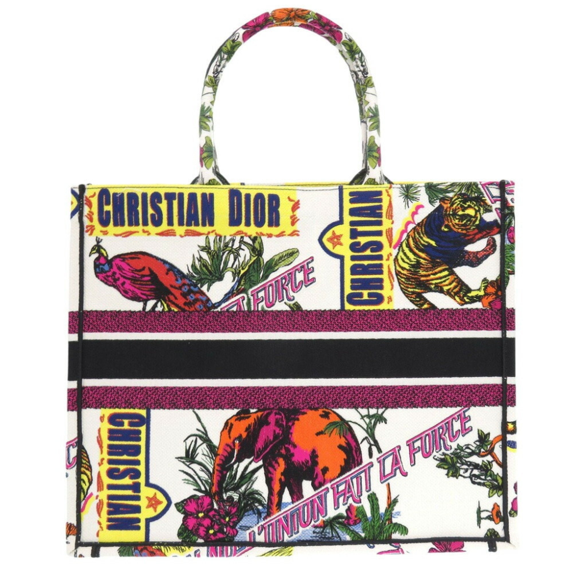 Christian Dior White Canvas Tote Bag ()