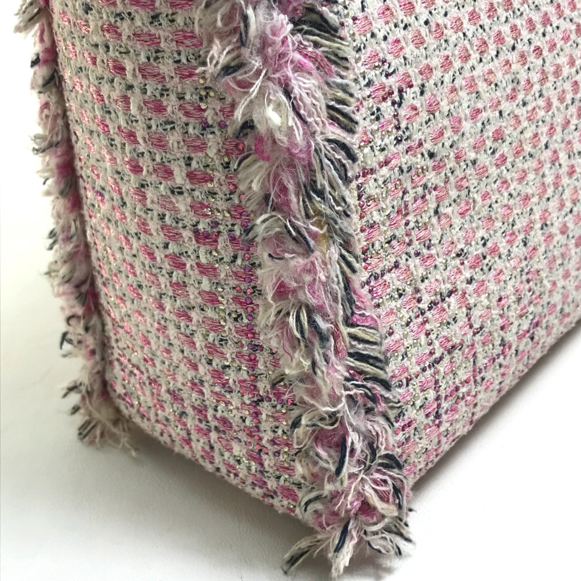 Christian Dior Pink Tweed Handbag ()