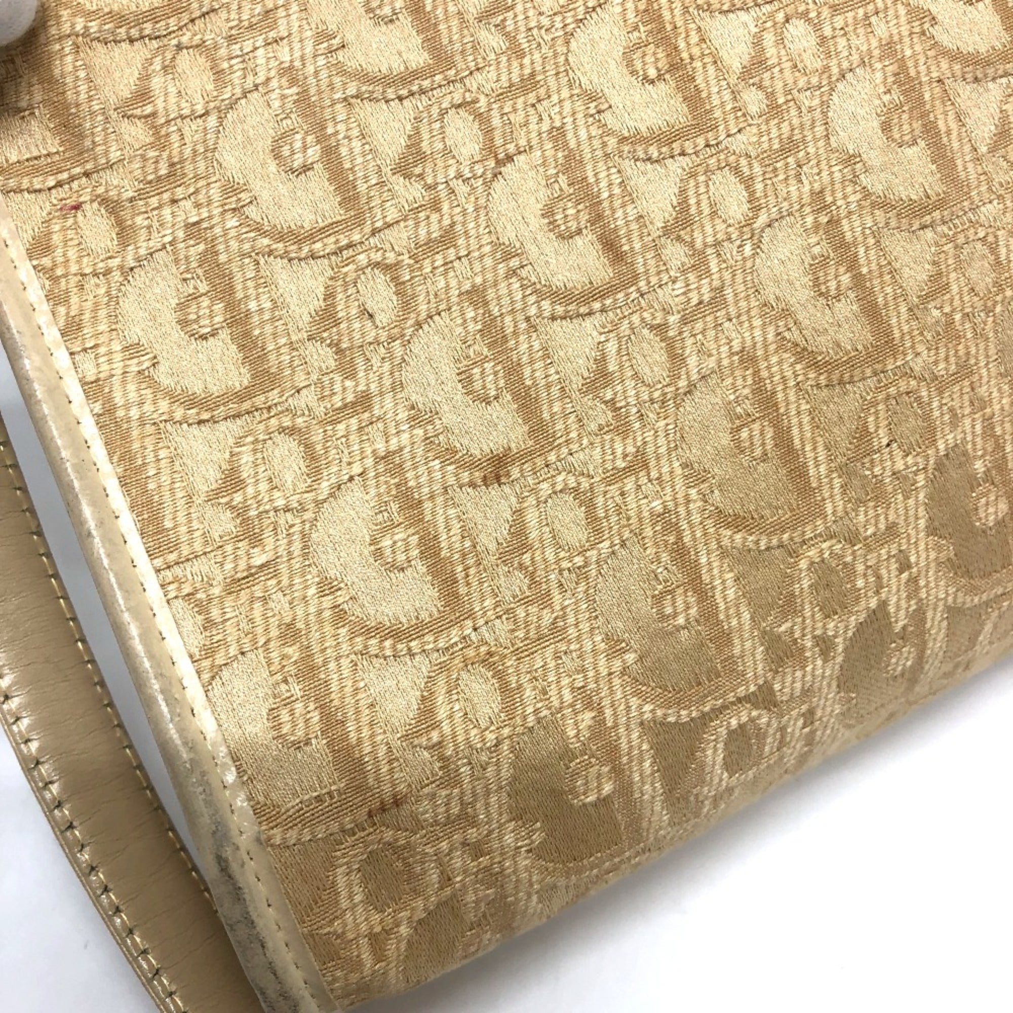 Christian Dior Beige Cloth Shoulder Bag ()