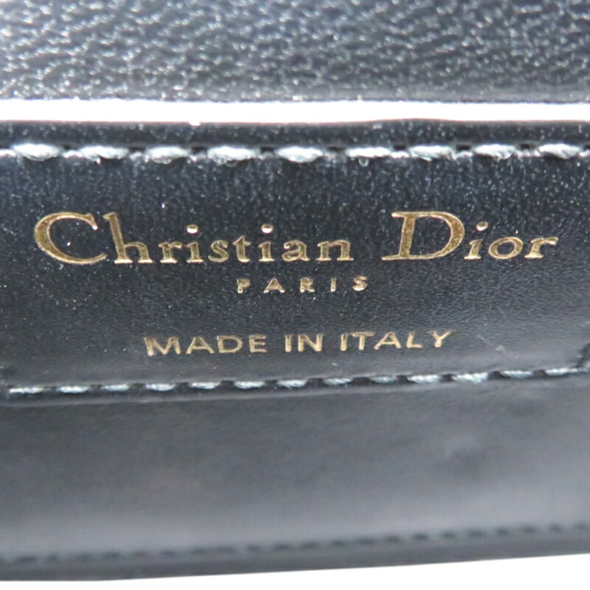 Christian Dior Black Leather Shoulder Bag ()