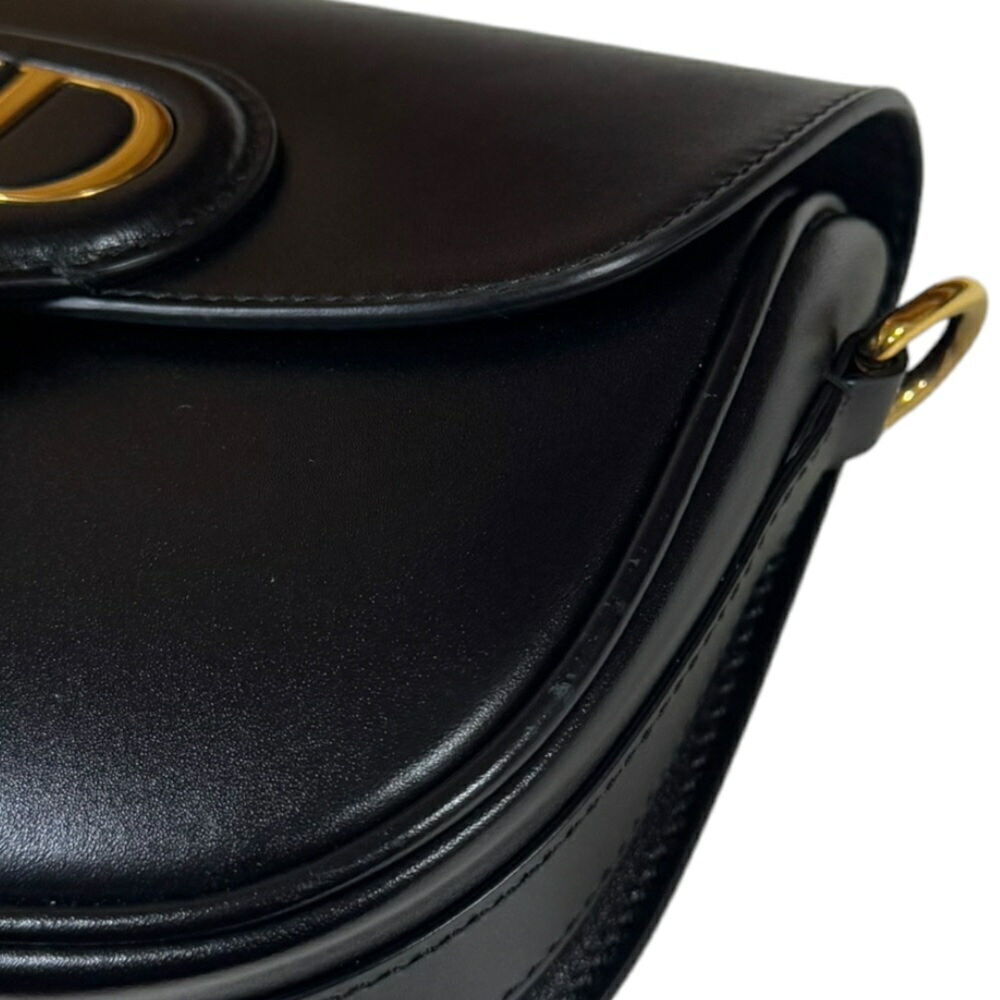 Christian Dior Black Leather Shoulder Bag ()