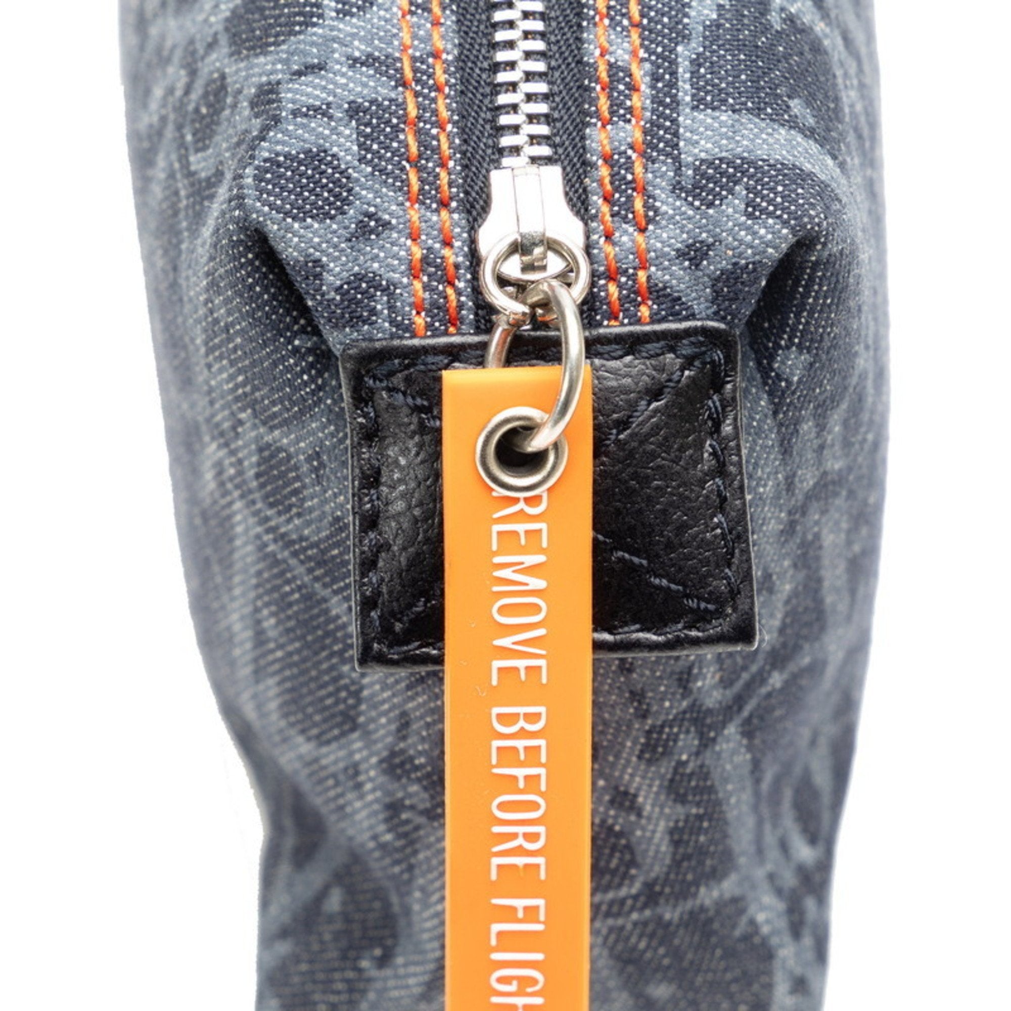 Christian Dior Navy Denim Pouch ()