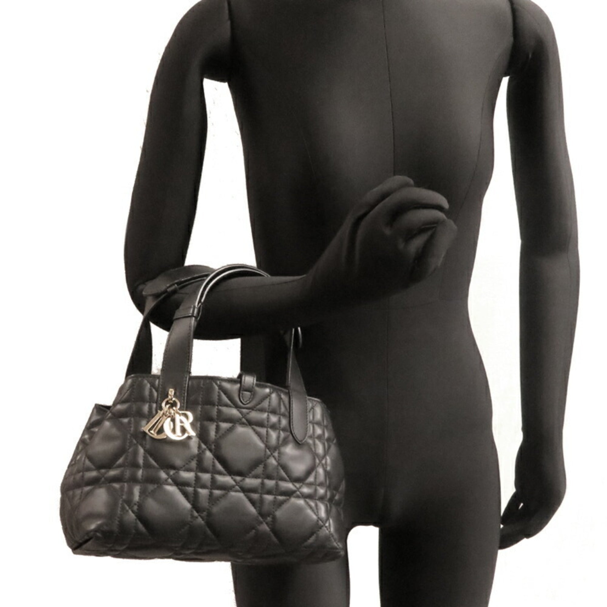Christian Dior Black Leather Handbag ()