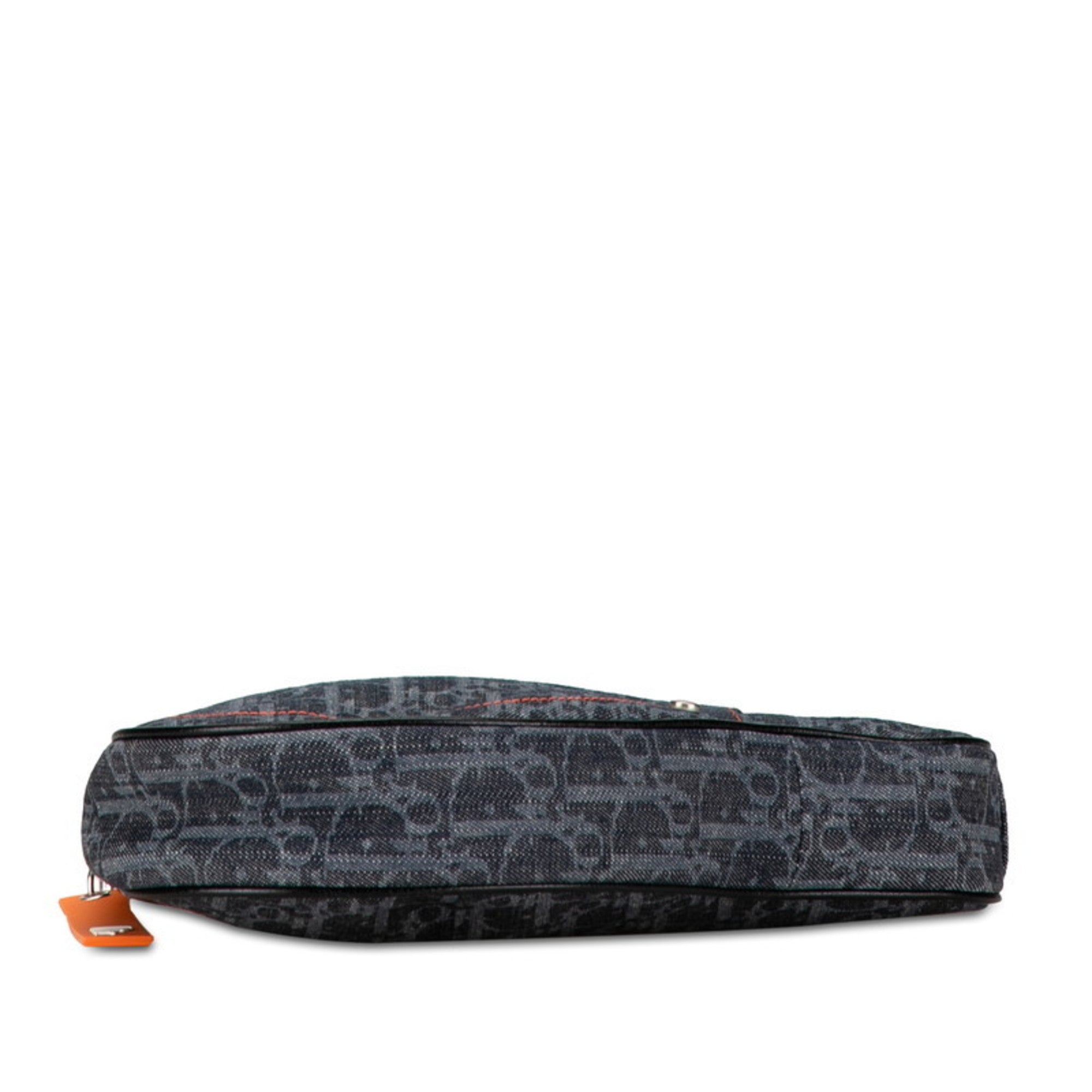 Christian Dior Trotter Orange Canvas Pochette Shoulder Bag ()